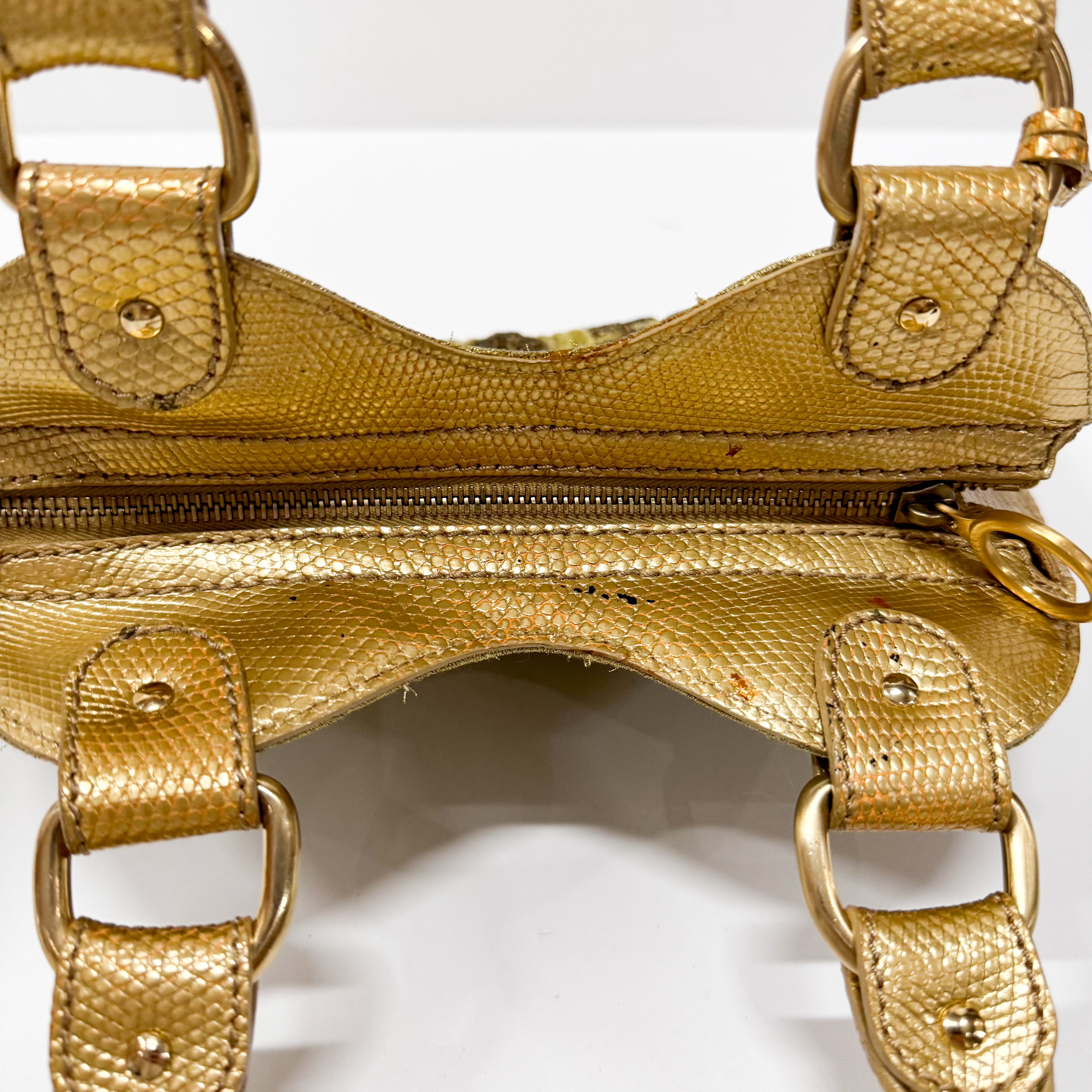 Gold and Mirror Bits Detail Bag