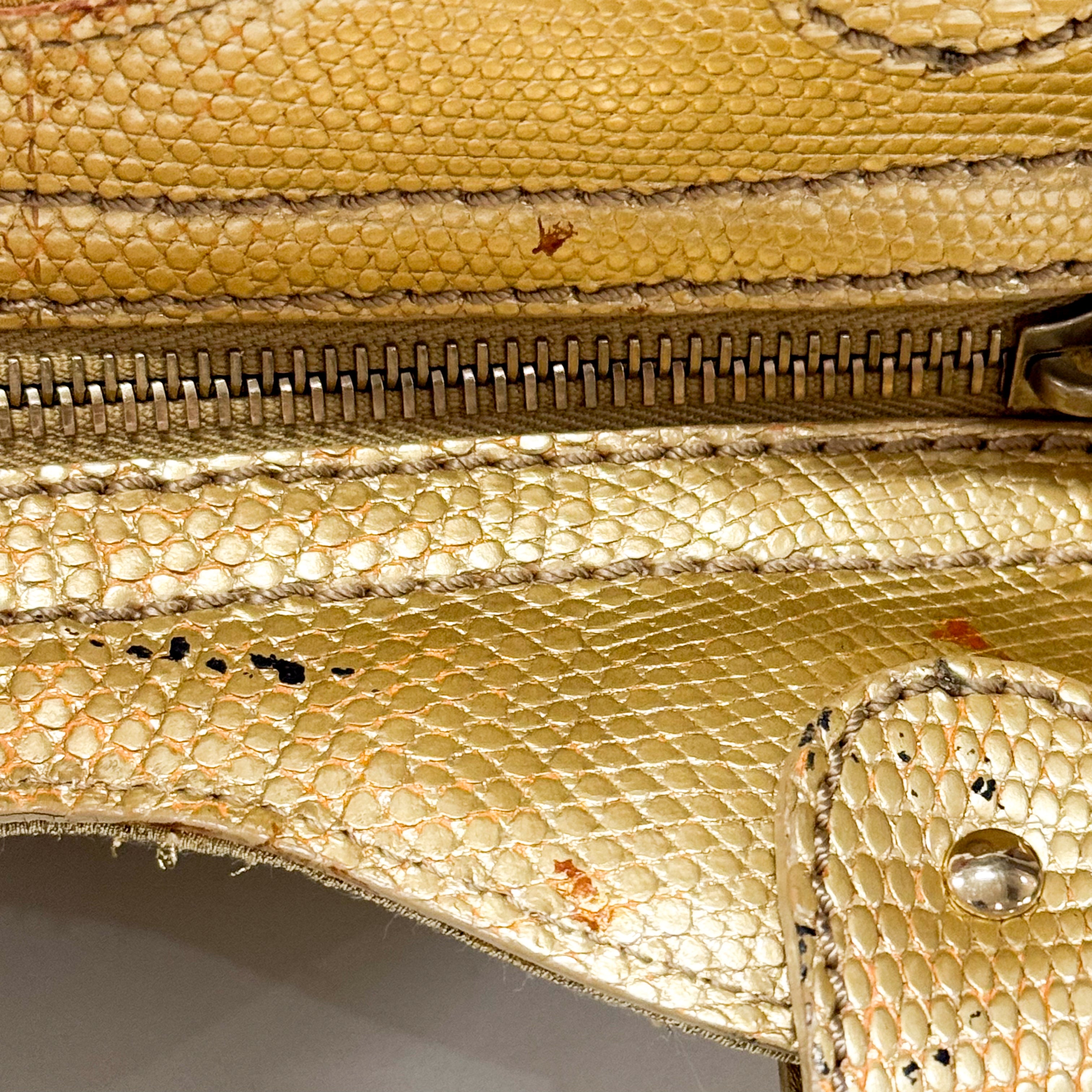 Gold and Mirror Bits Detail Bag