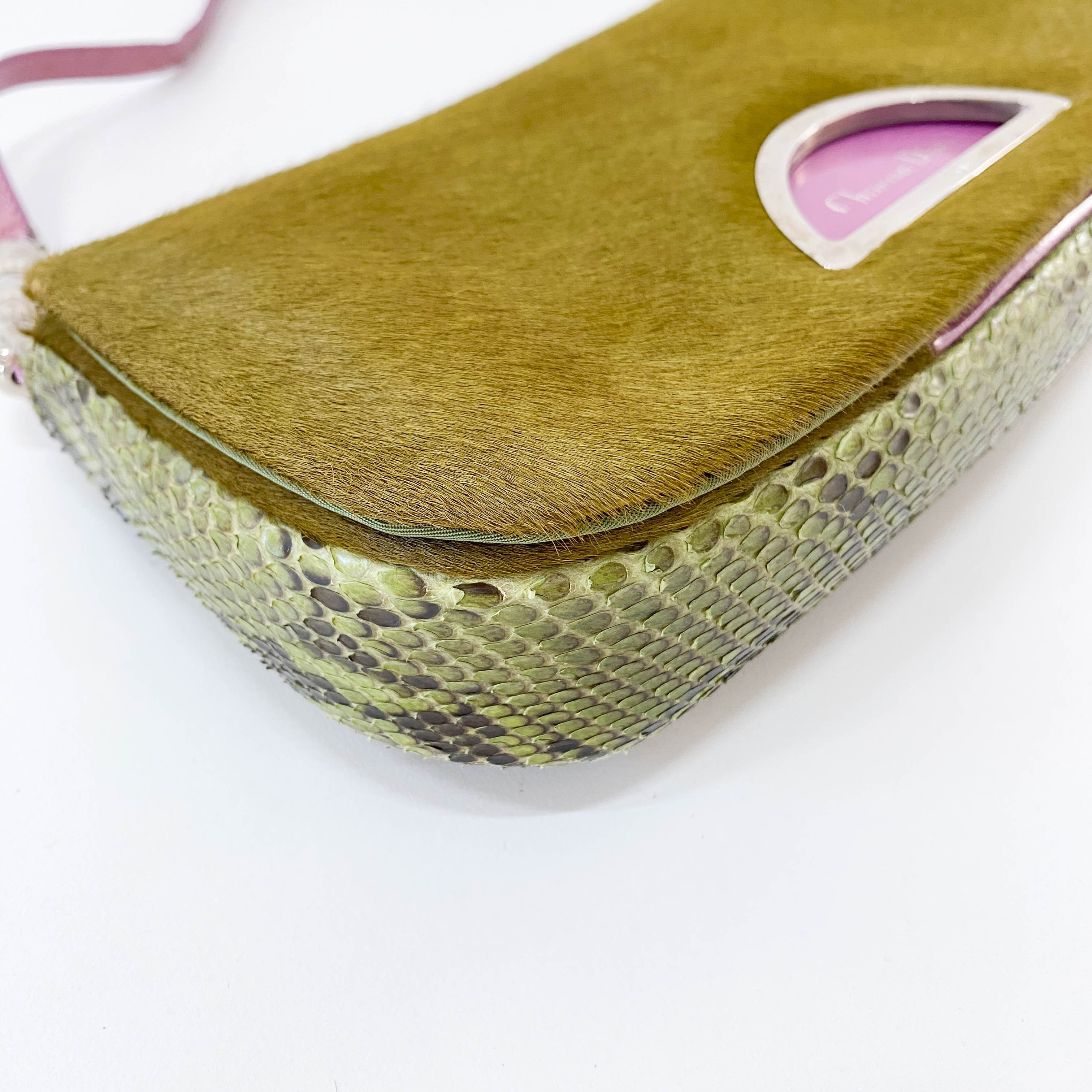 Malice Pearl Green Pony Hair Bag