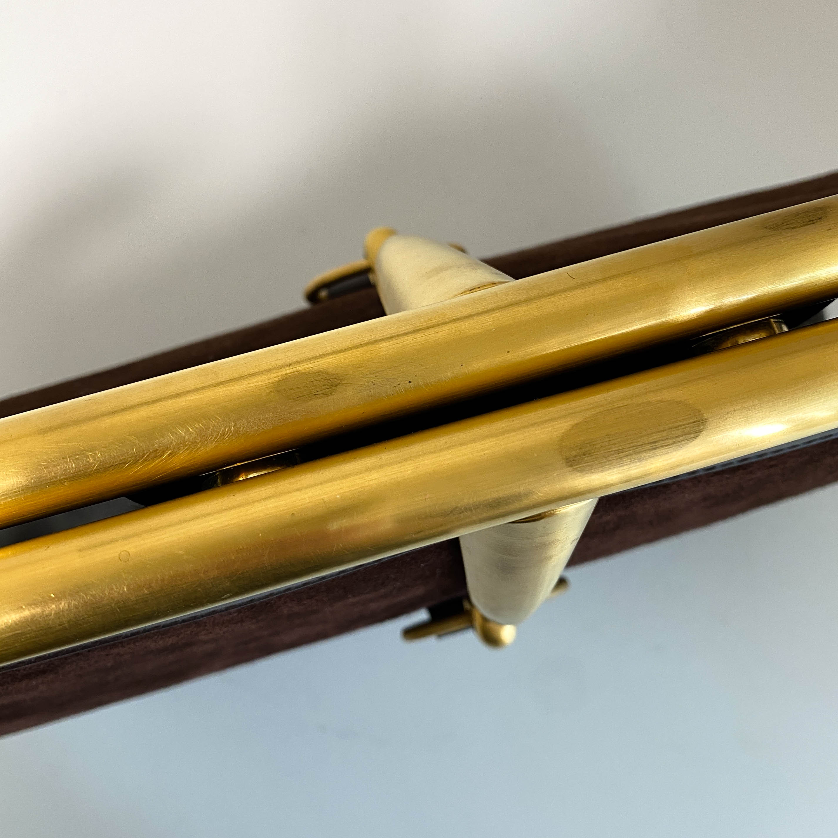 Horsebit Brown Suede Hand Bag