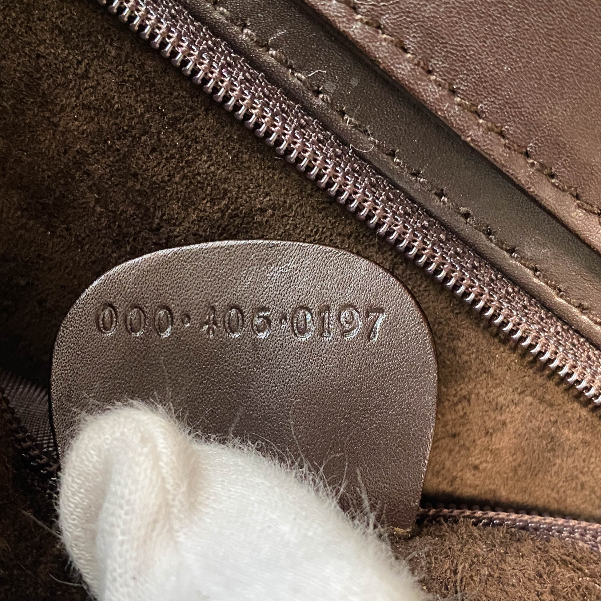 Horsebit Brown Suede Hand Bag