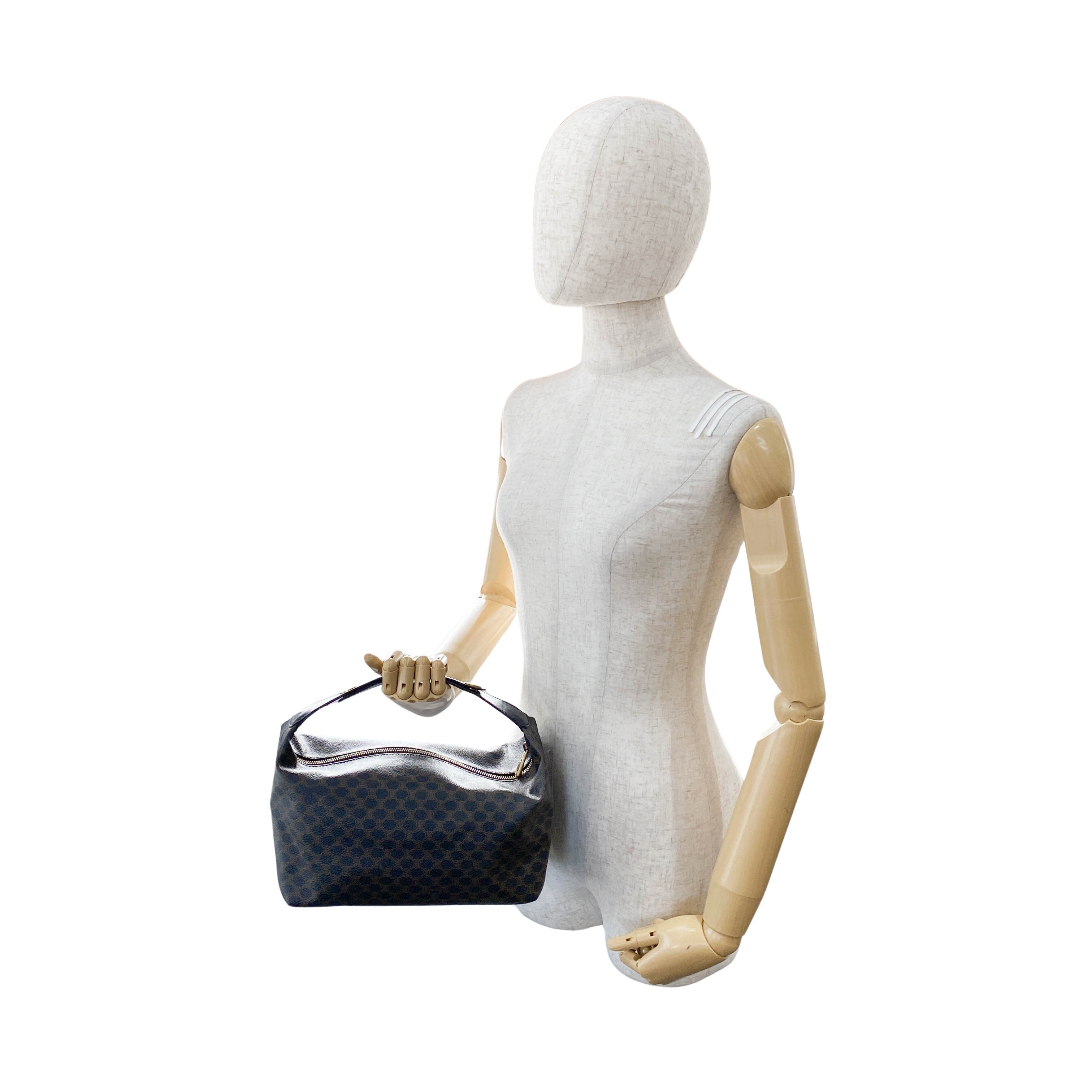 Black Macadam Triomphe Shoulder Pouch Bag