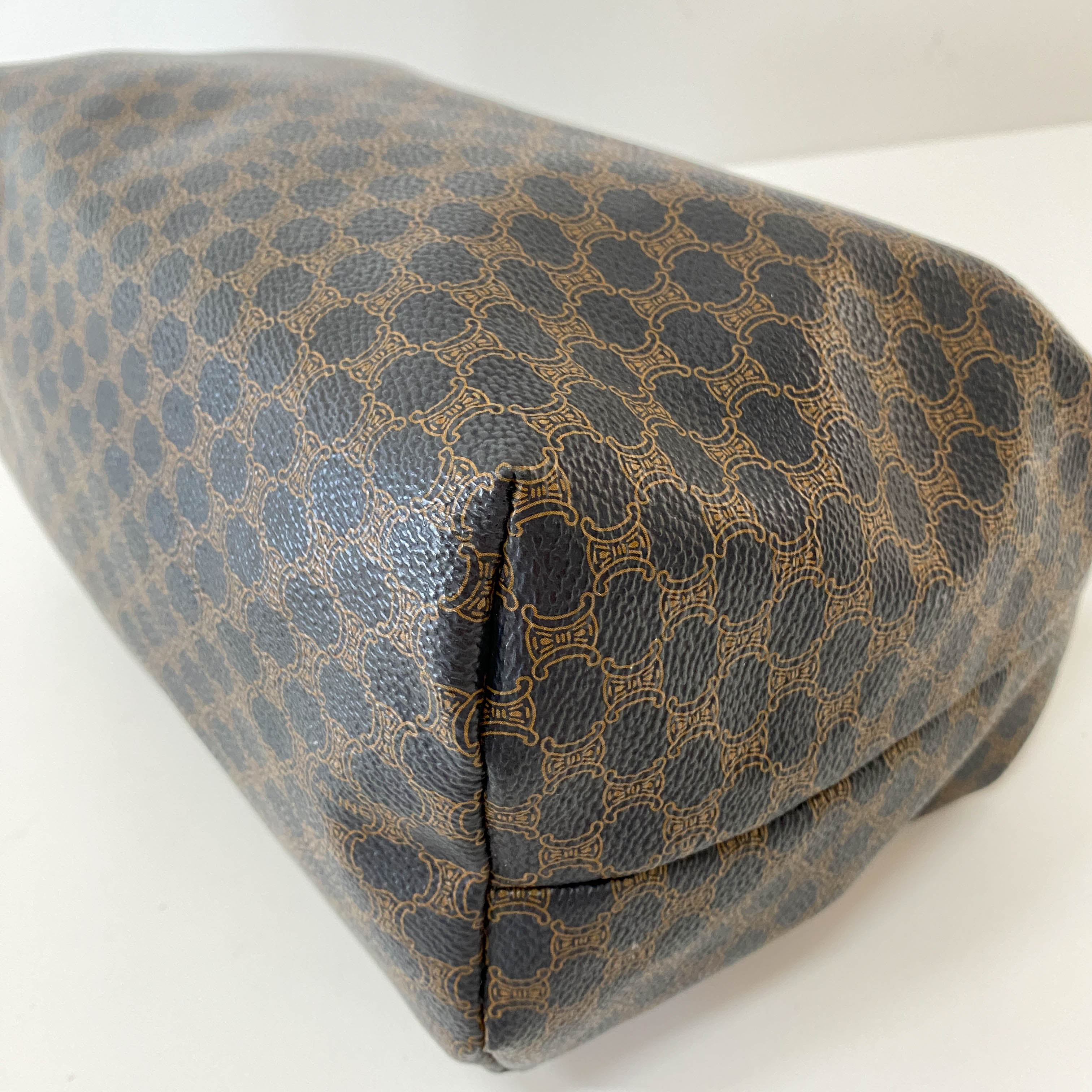 Black Macadam Triomphe Shoulder Pouch Bag