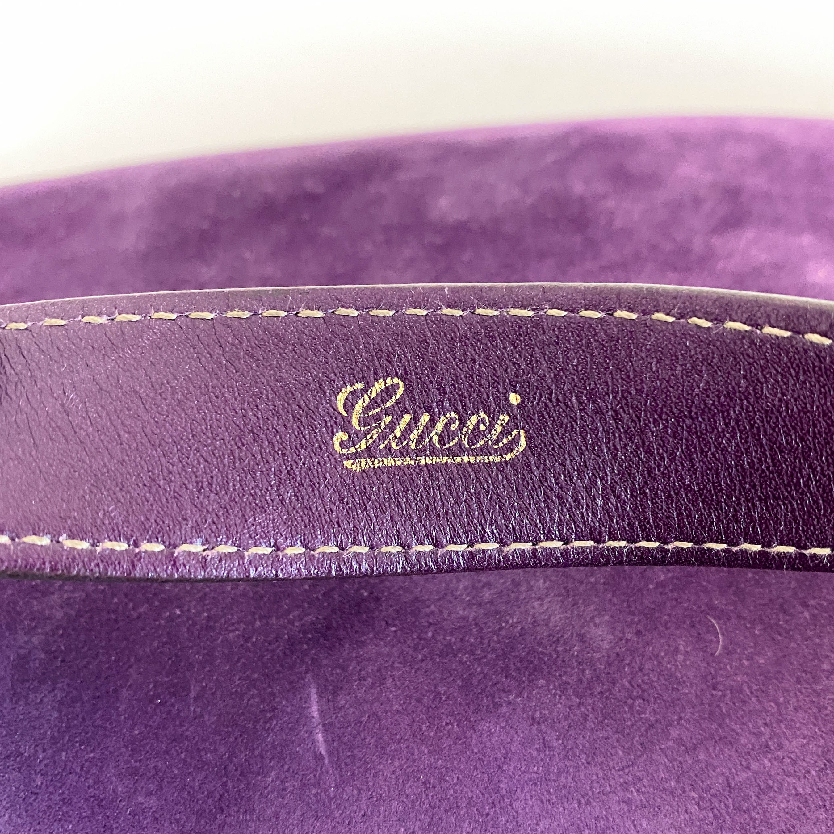 New Jackie Purple Suede Shoulder Bag