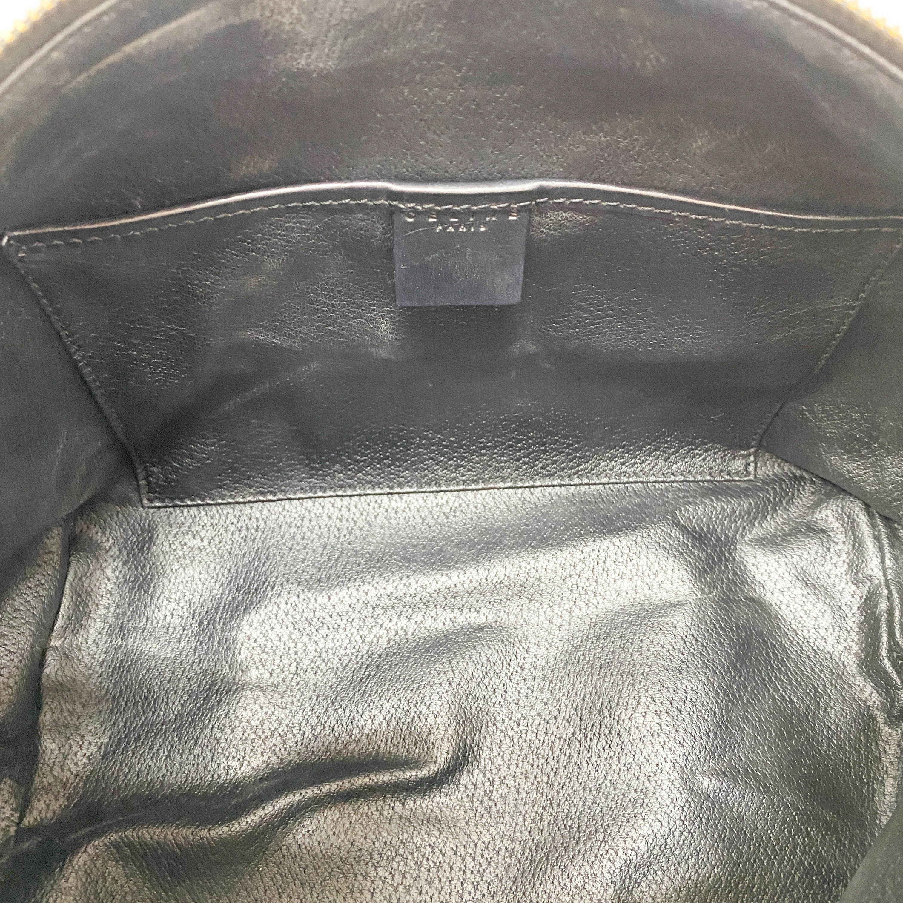 Black Macadam Triomphe Shoulder Pouch Bag