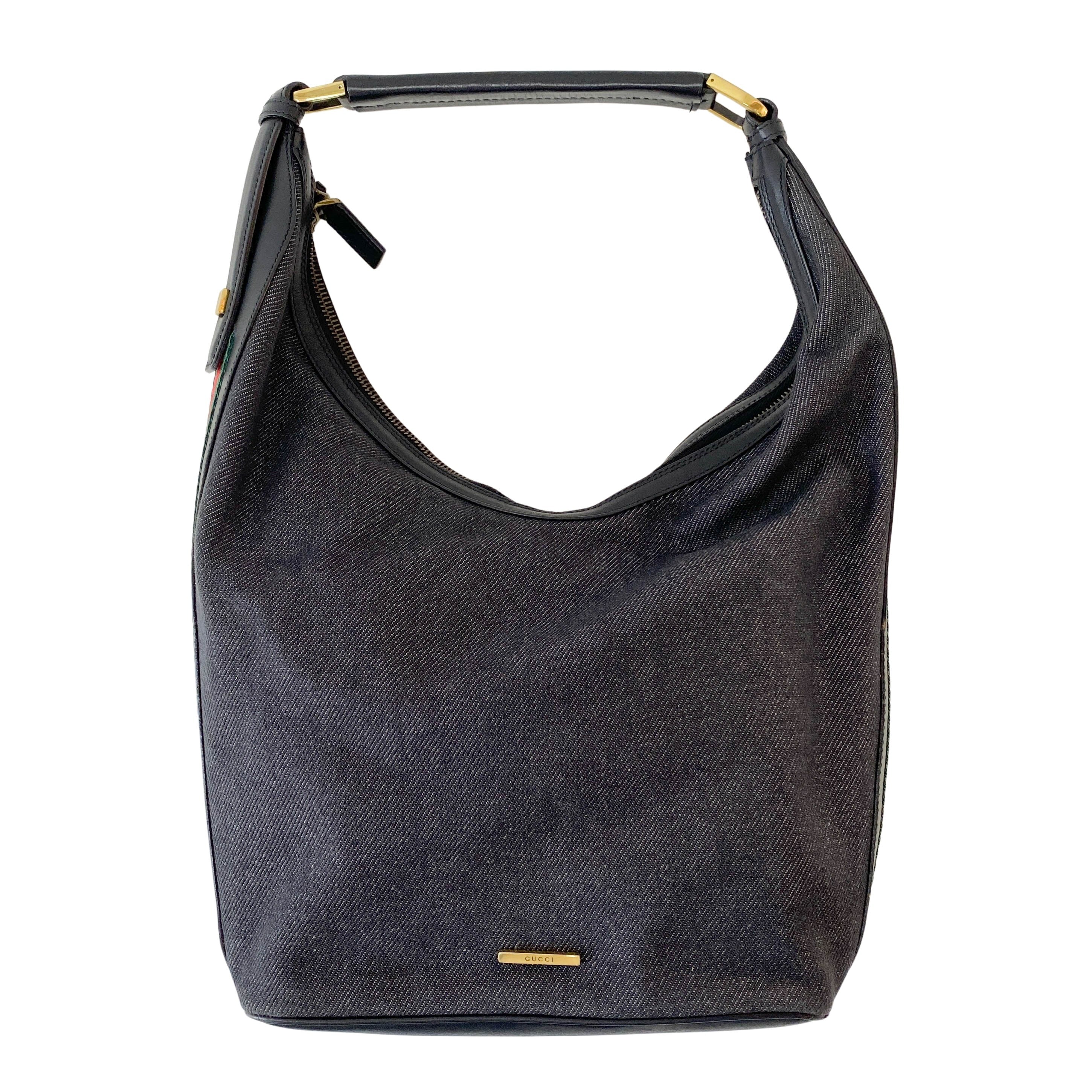 Sherry Denim Hobo Shoulder Bag