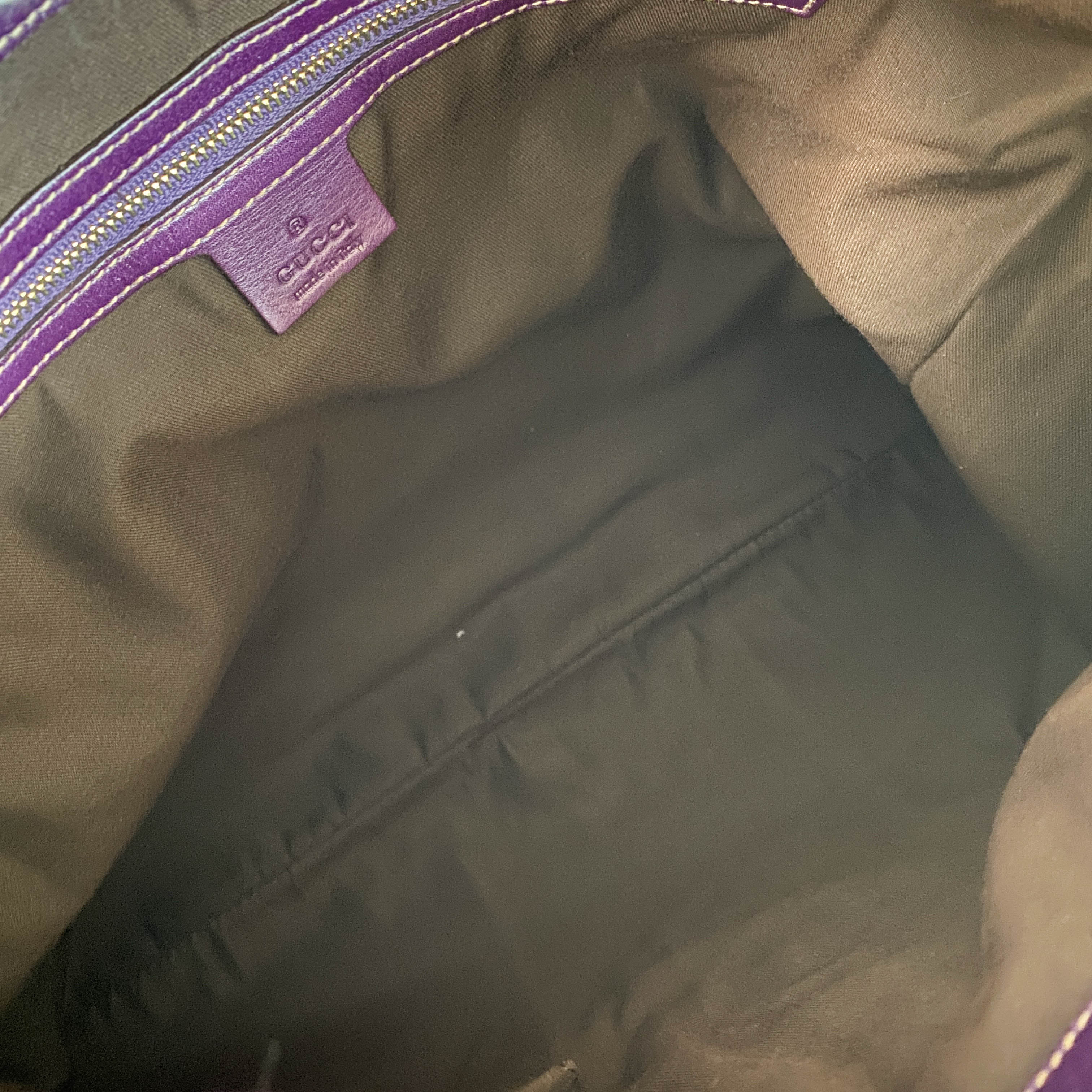 New Jackie Purple Suede Shoulder Bag