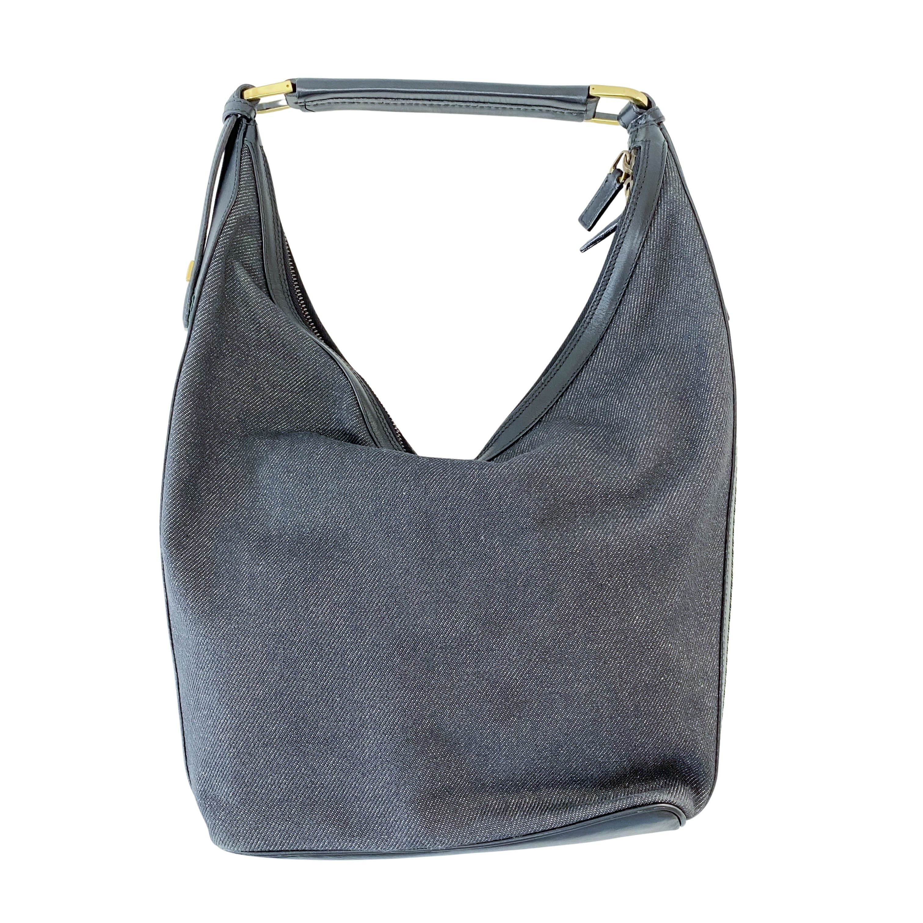 Sherry Denim Hobo Shoulder Bag