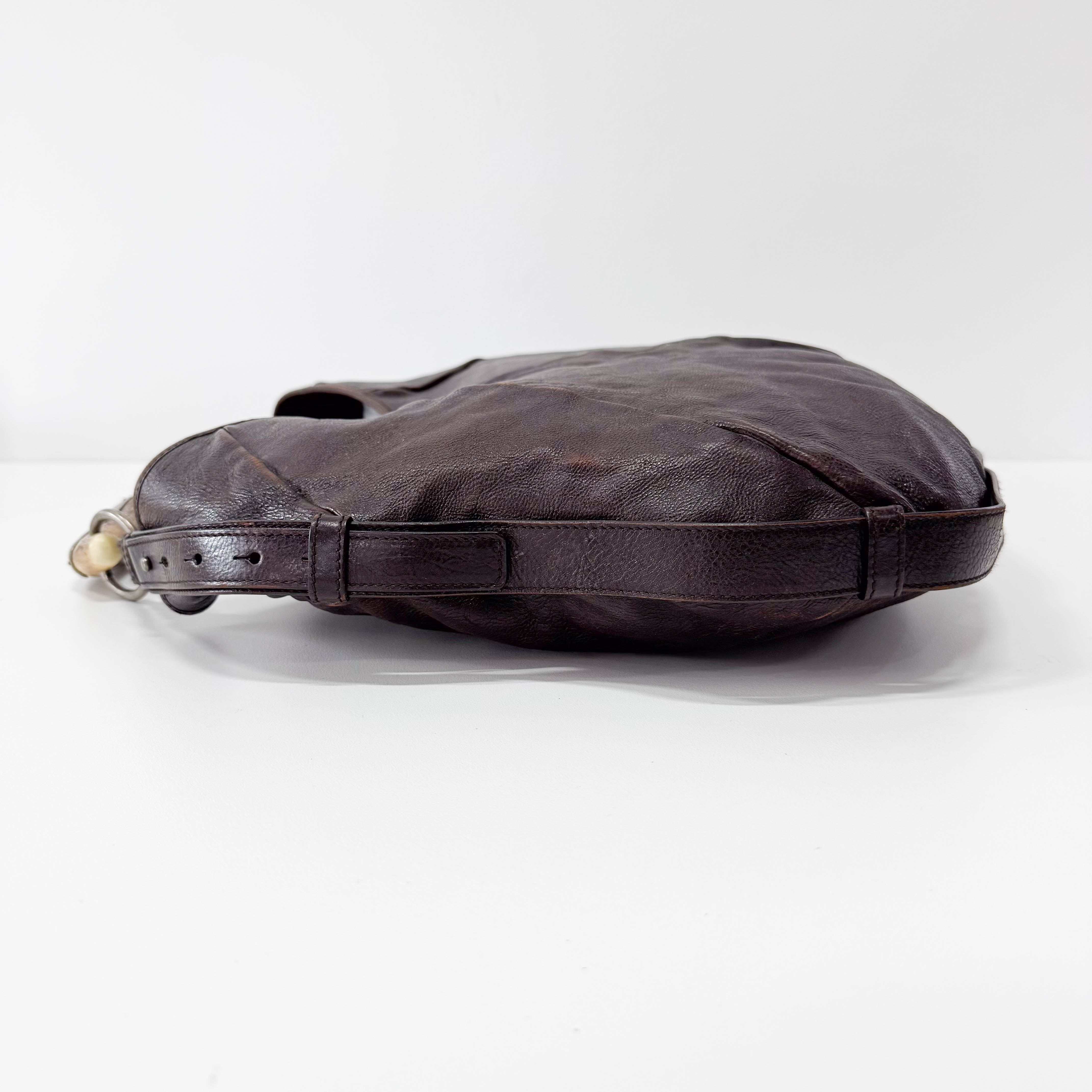 Mombasa Brown Leather Shoulder Bag