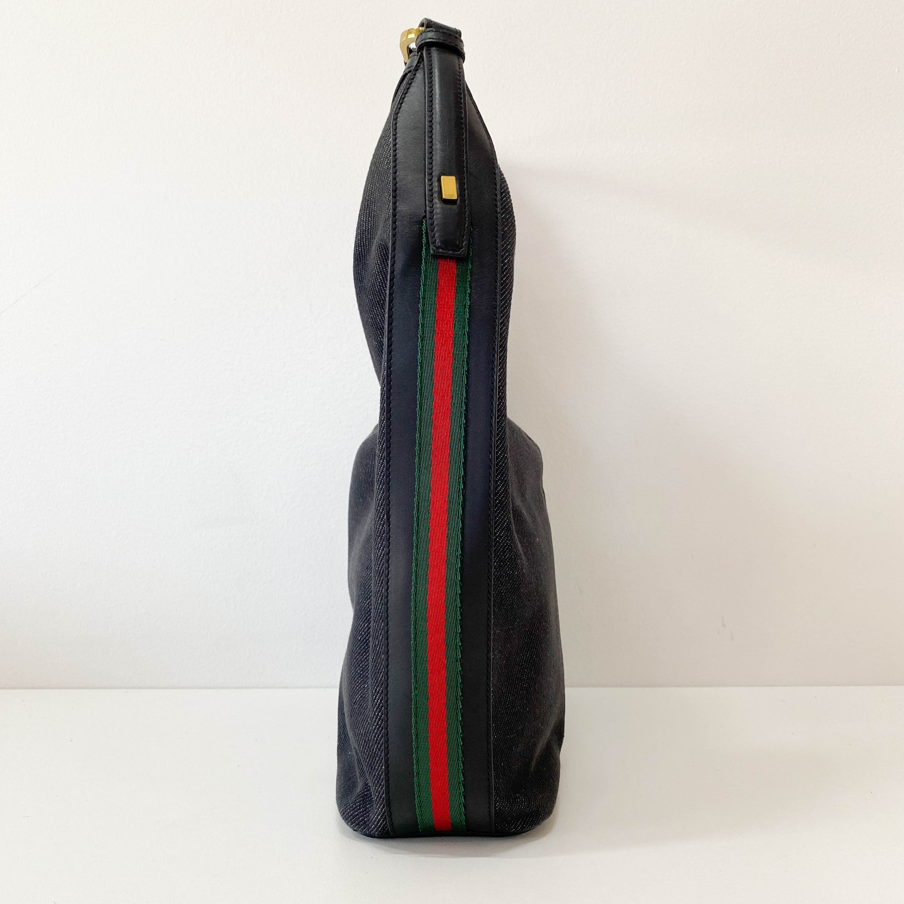 Sherry Denim Hobo Shoulder Bag