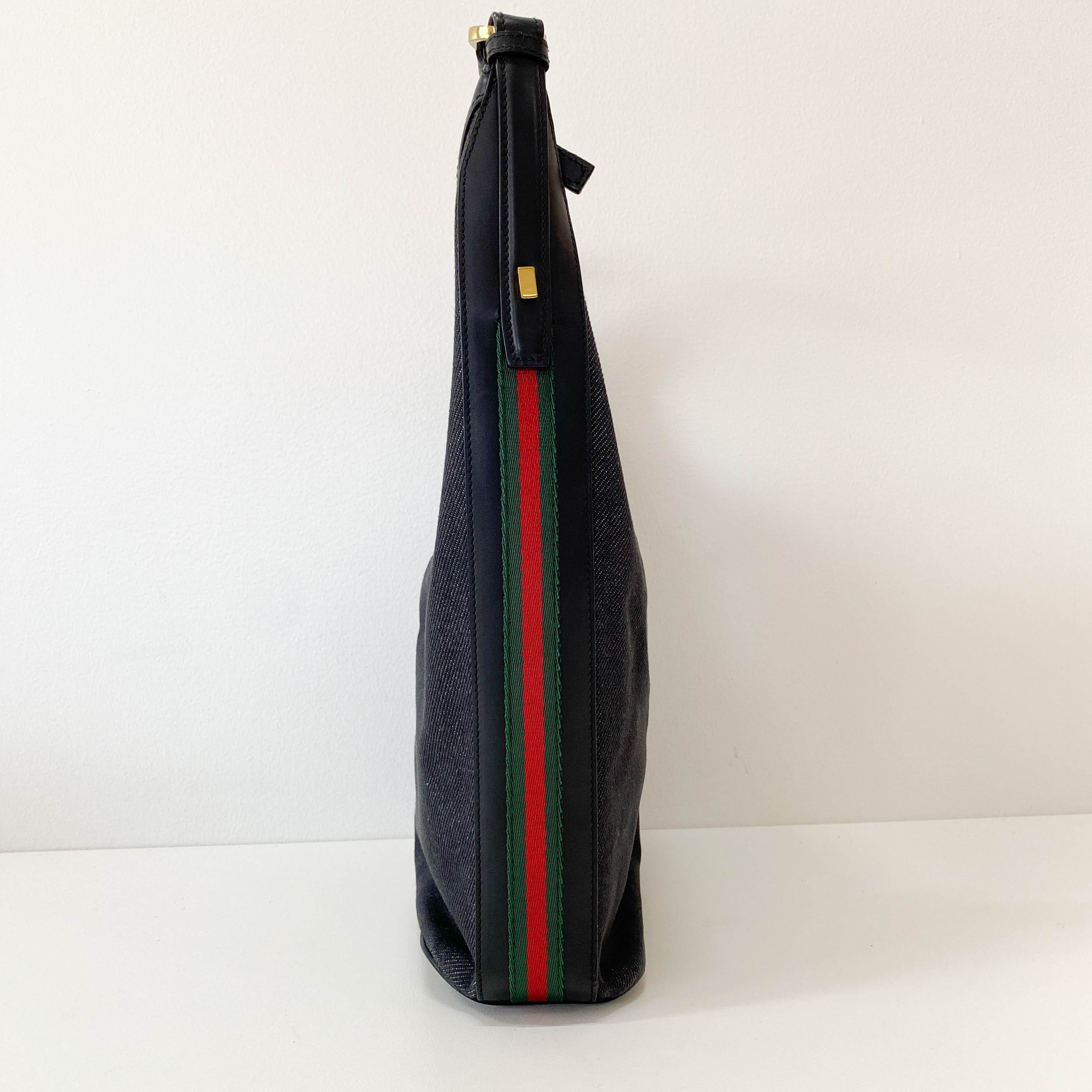 Sherry Denim Hobo Shoulder Bag