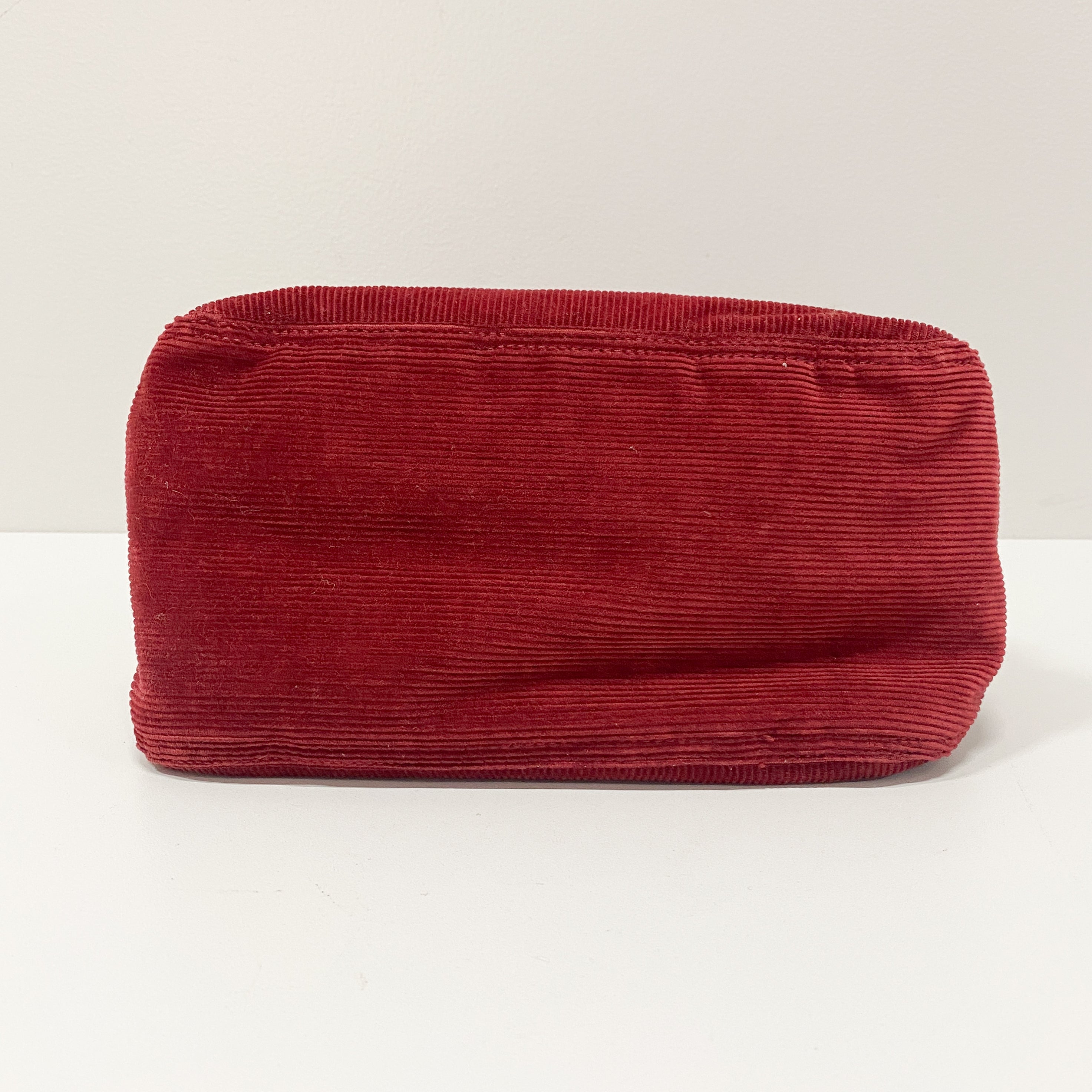 Mamma Baguette Red Courderoy Shoulder Bag