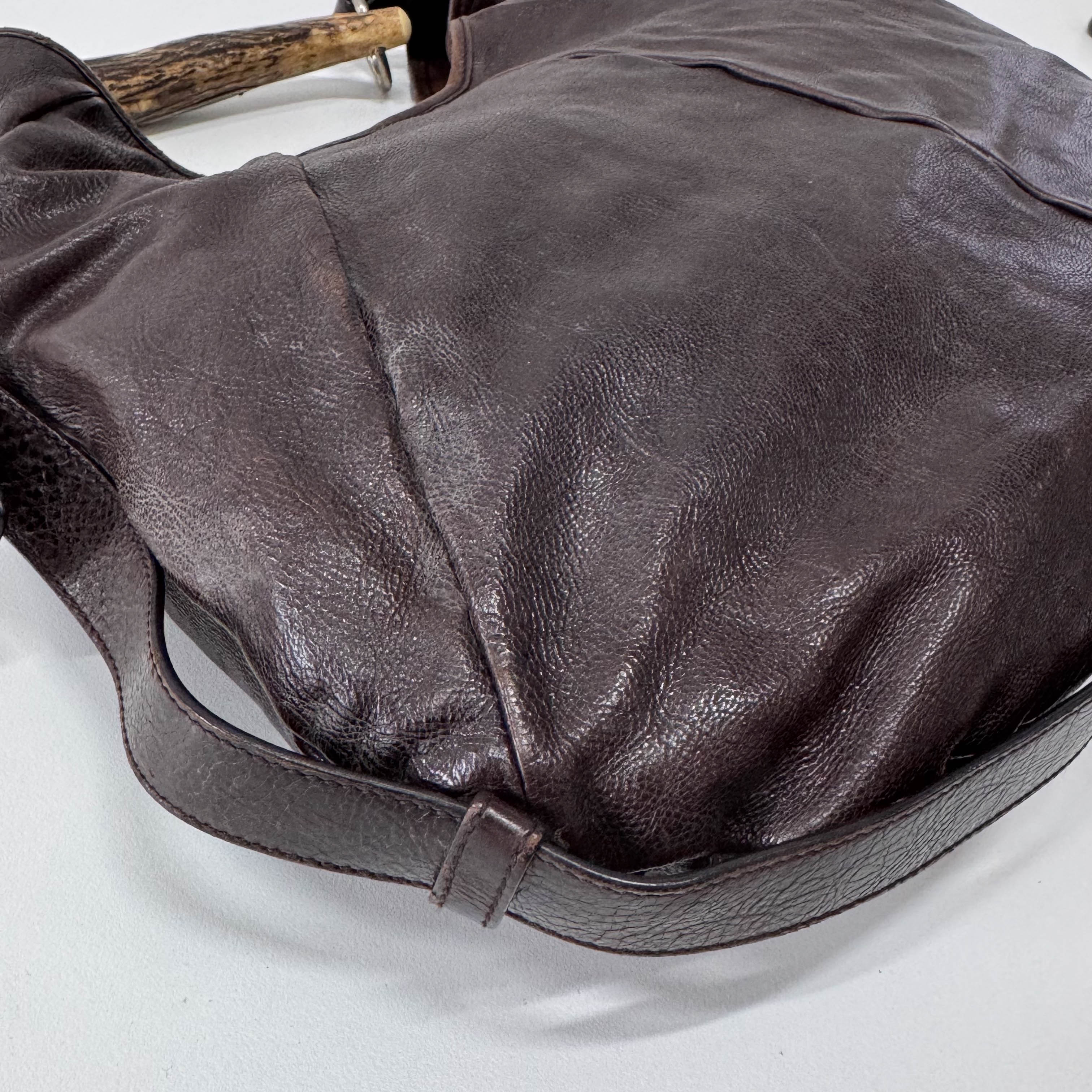 Mombasa Brown Leather Shoulder Bag