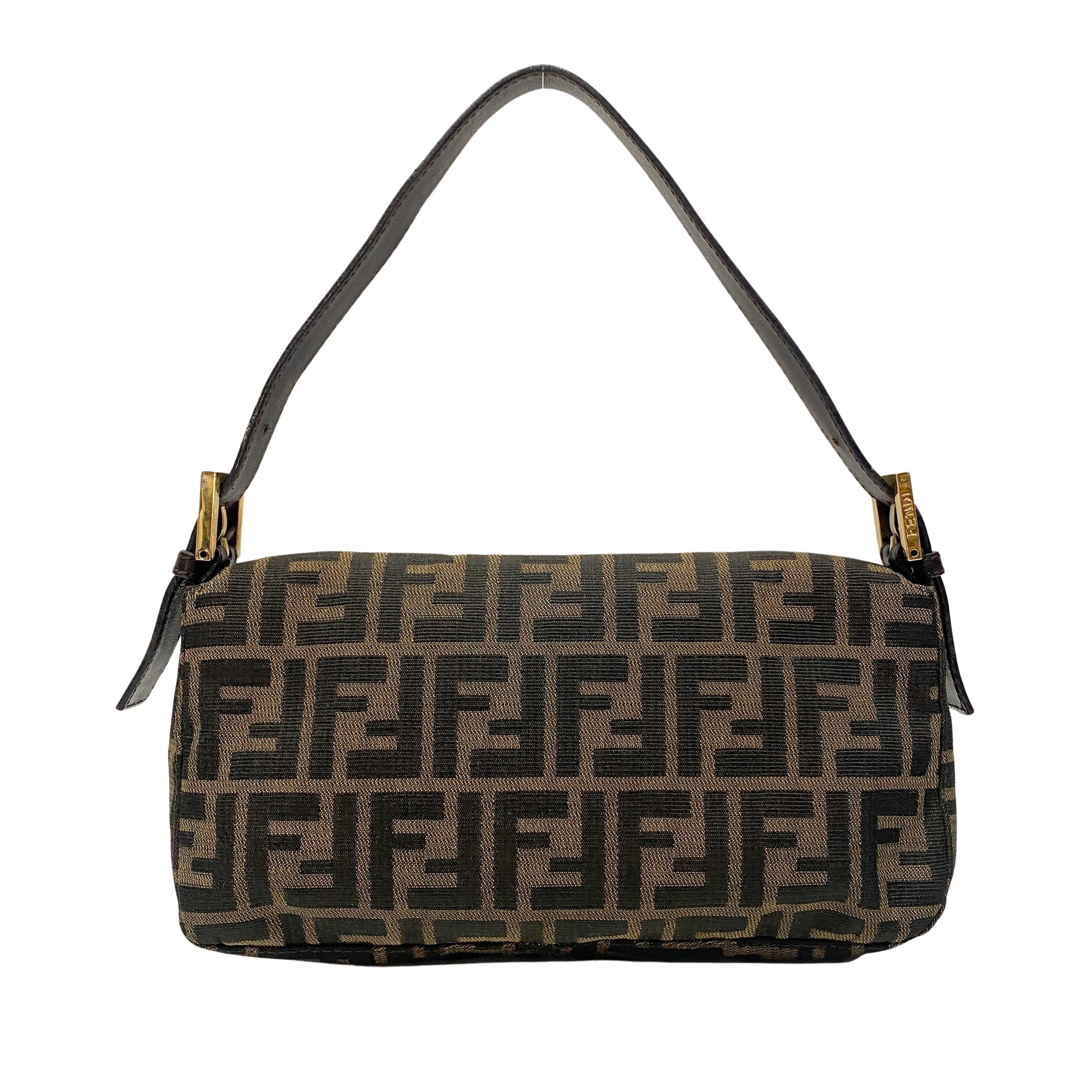 Zucca Baguette Canvas Shoulder Bag