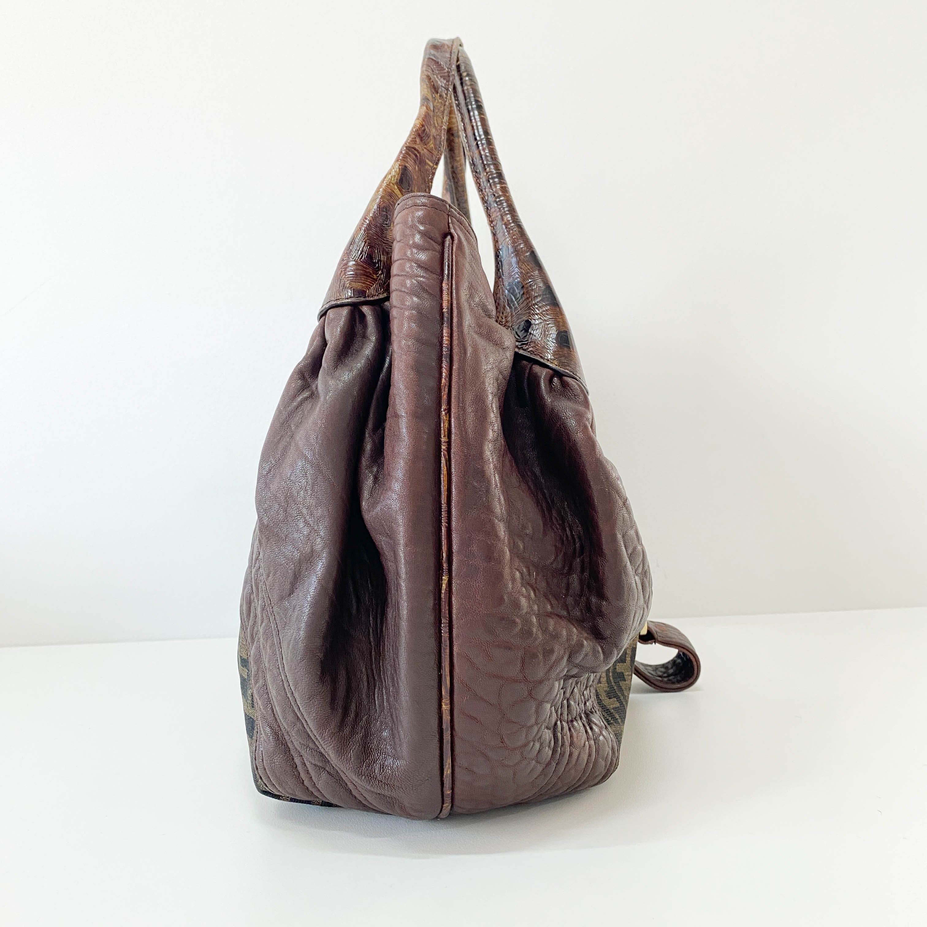 Spy Brown Leather Shoulder Bag