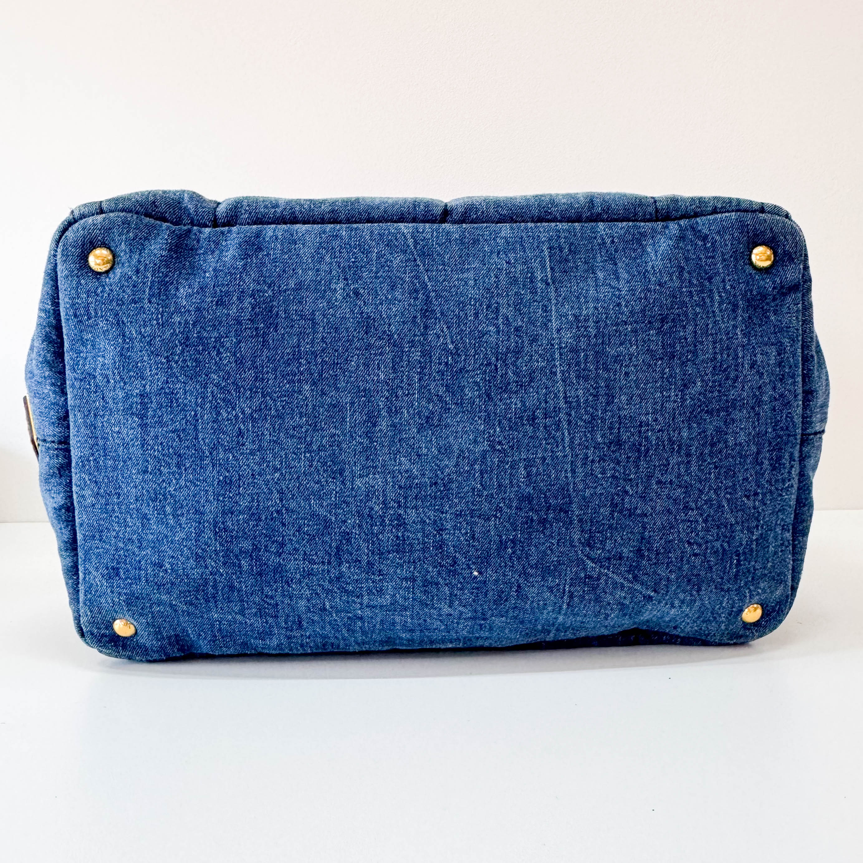 Canapa Fur & Denim Tote Handle Bag