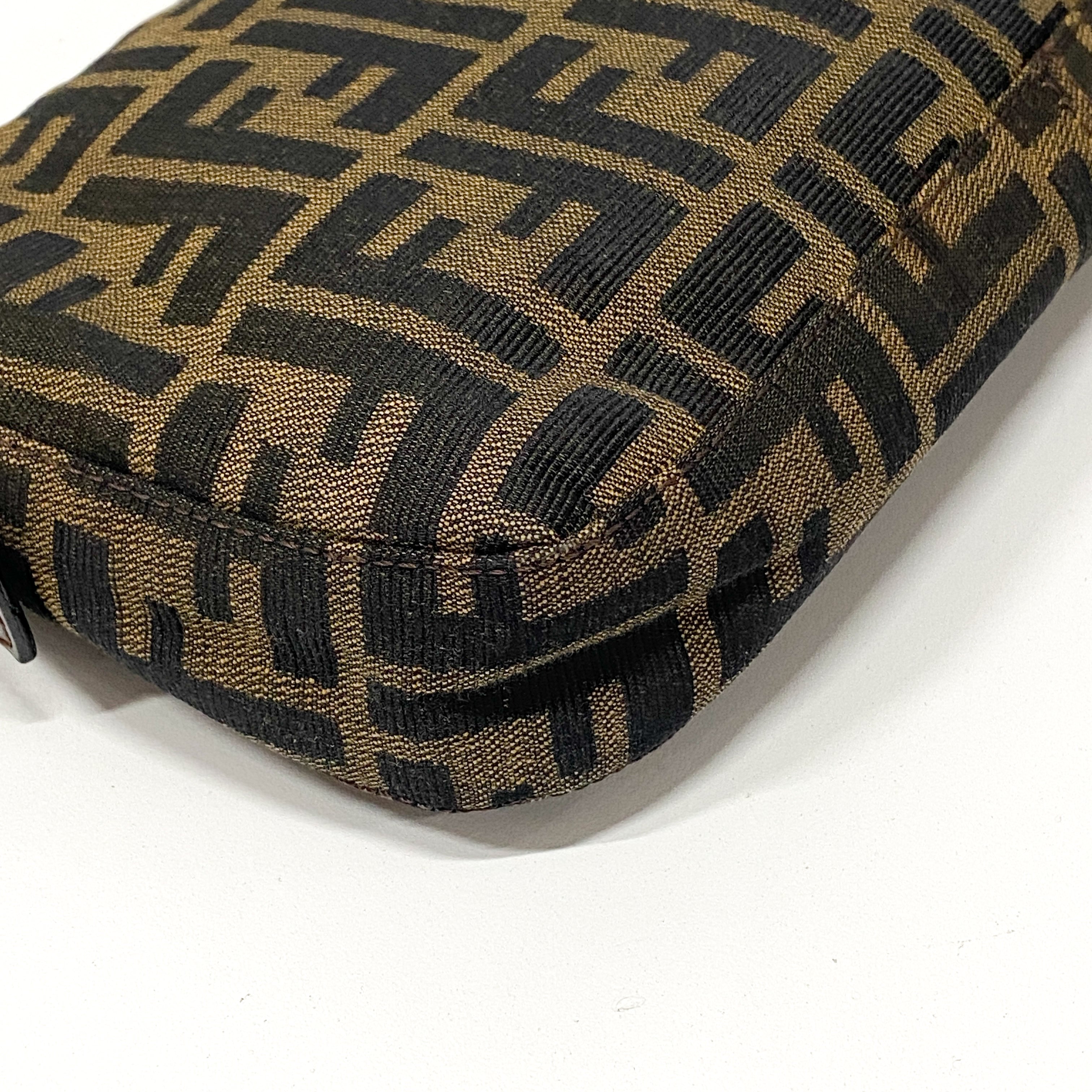 Zucca Baguette Canvas Shoulder Bag