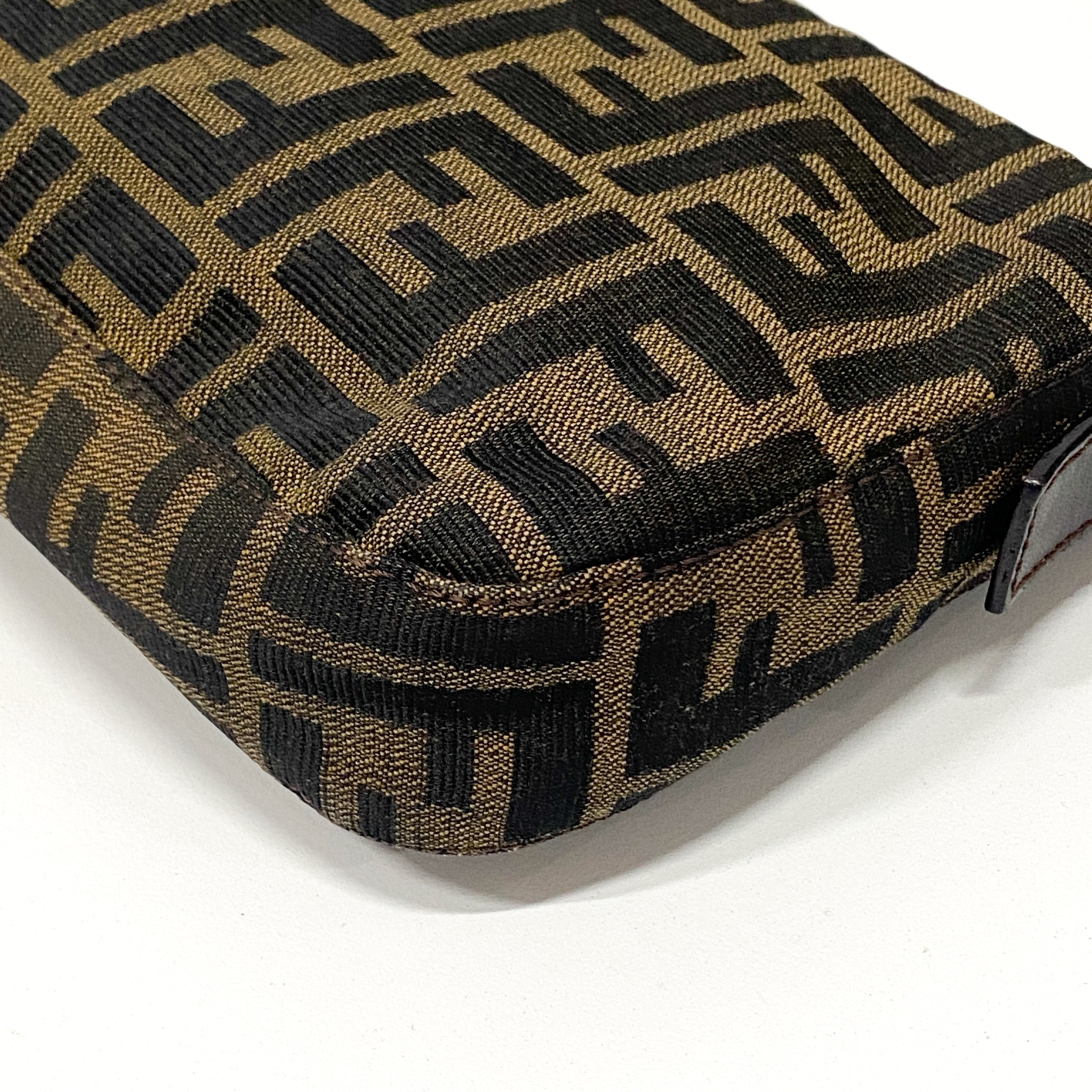 Zucca Baguette Canvas Shoulder Bag