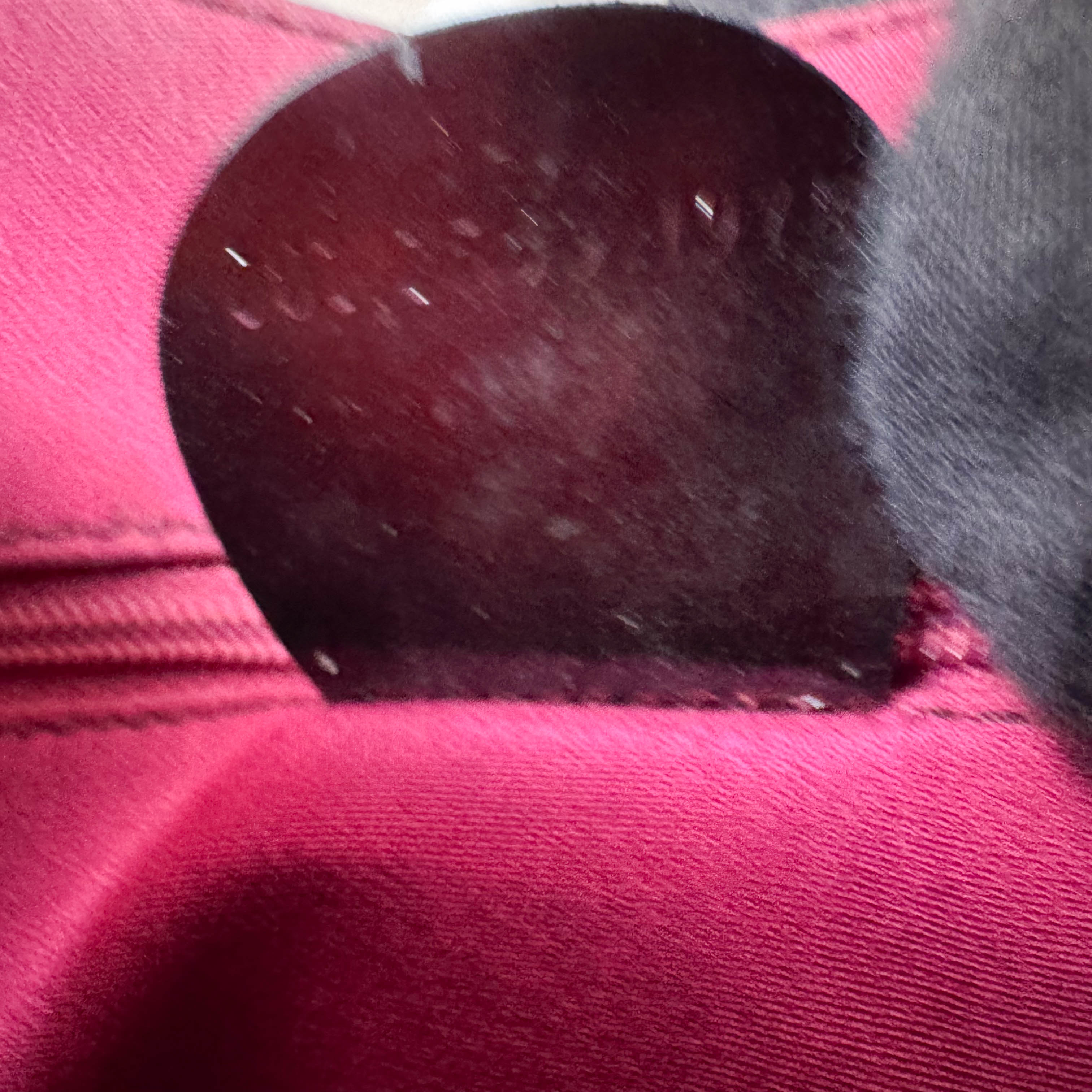 GG Red Velvet with Silver Metal Round Handle Bag by Tom Ford