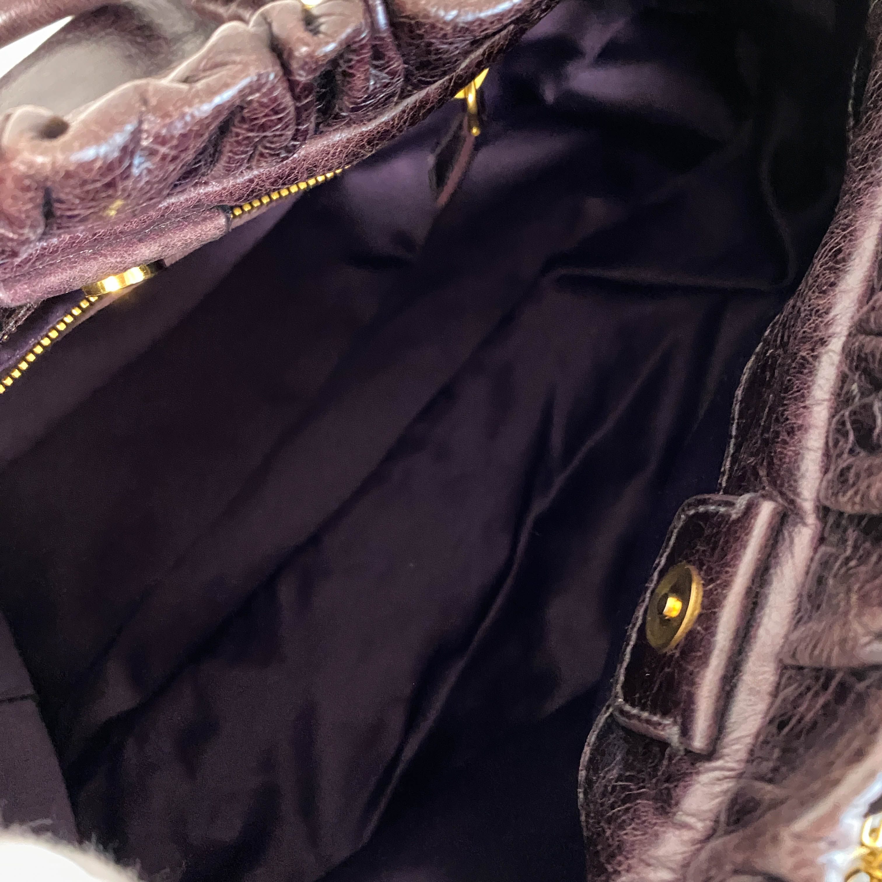 Vitello Dark Brown  LM Leather Handbag Shoulder Bag