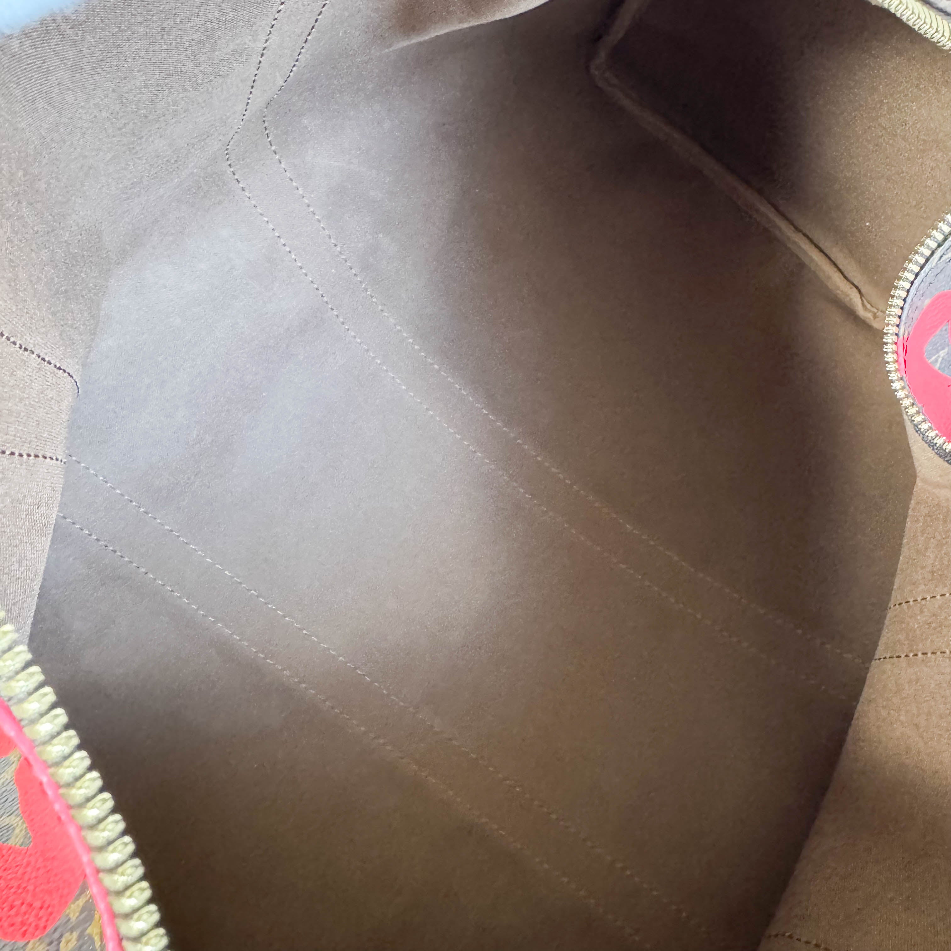 Graffiti Keepall 50 Stephen Sprouse Pink Travel Bag