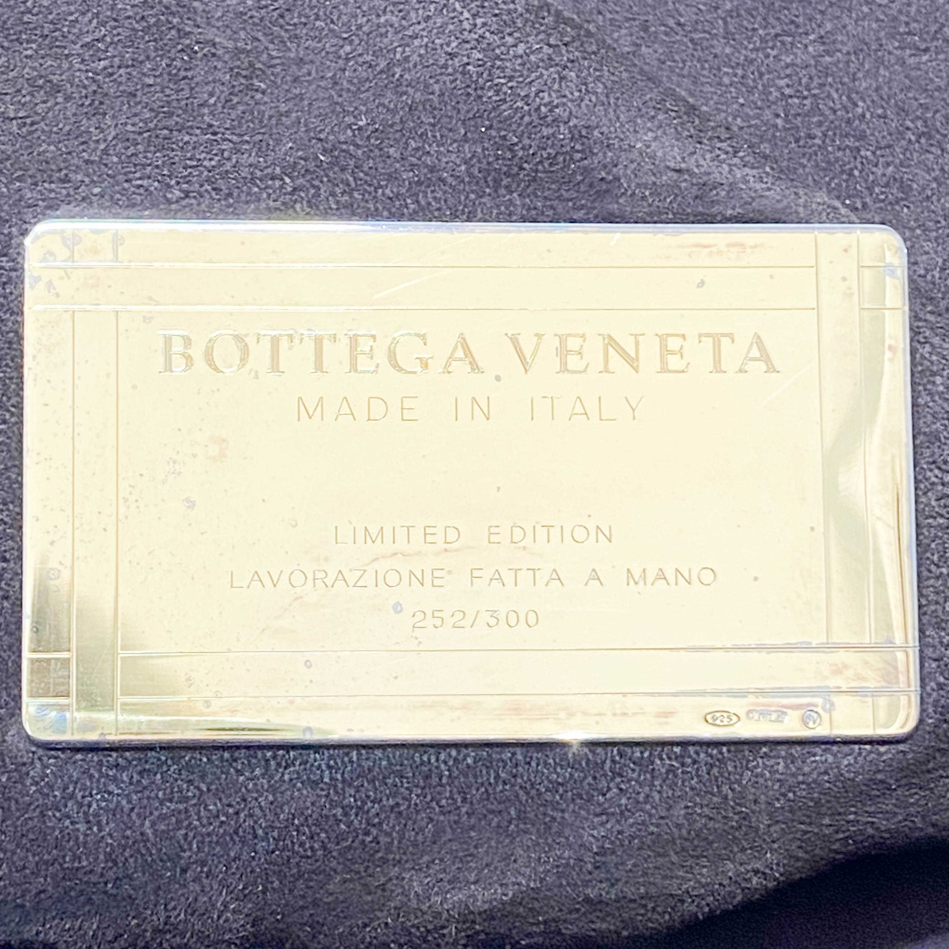 Limited Edition Intrecciato Gold Leather Shoulder Bag