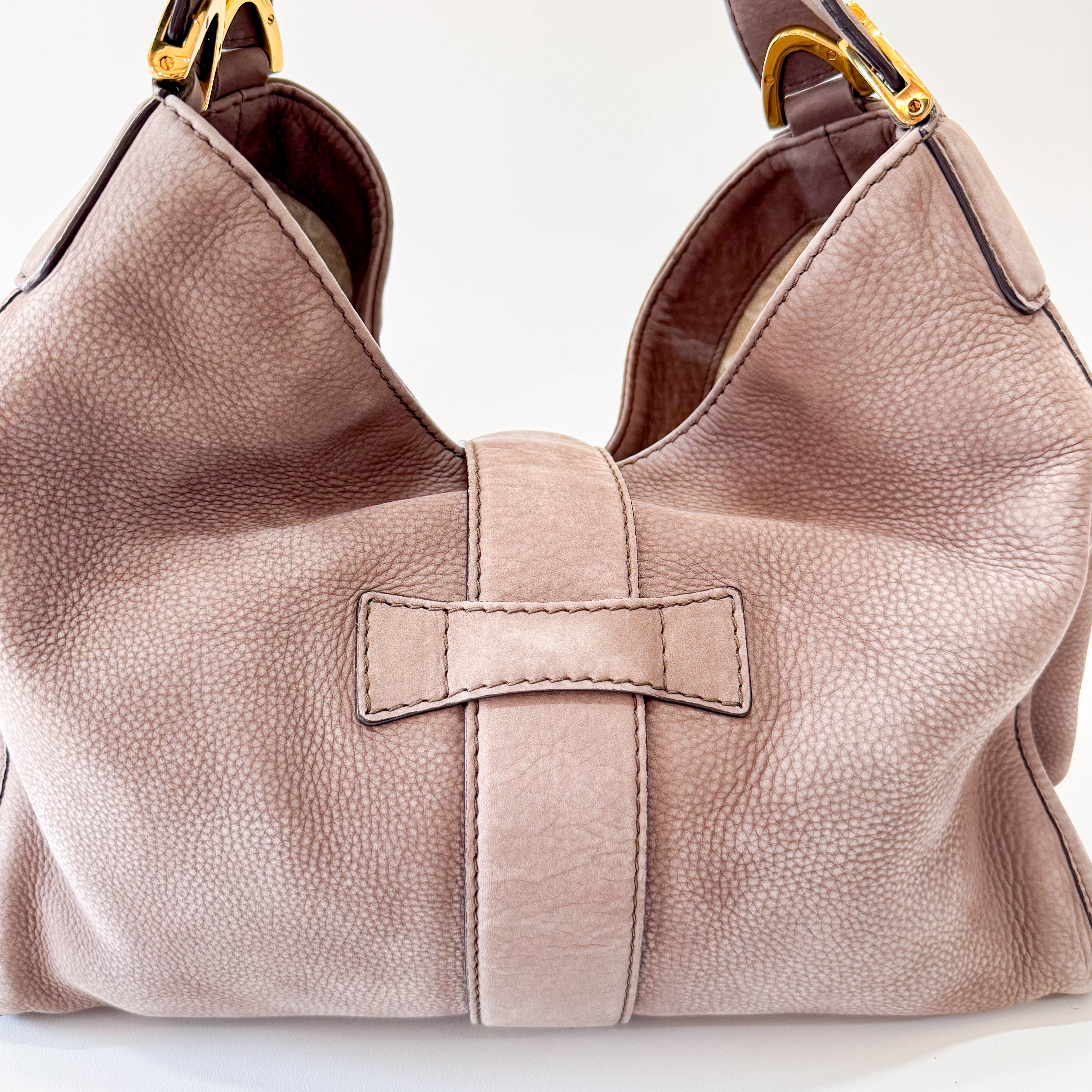 Horsebit in Brown GG Canvas Shoulder Bag