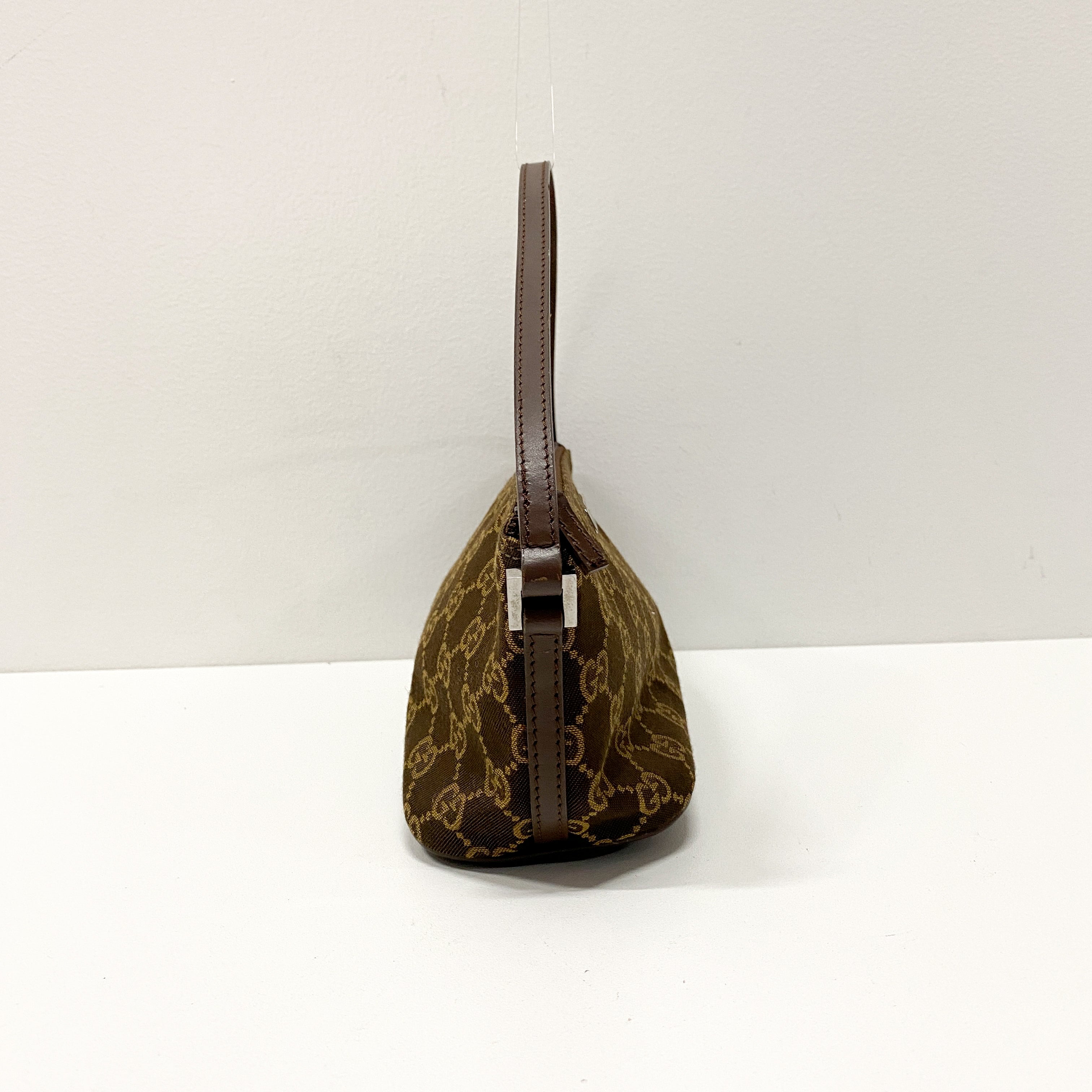 Boat GG Canvas Brown Pouch