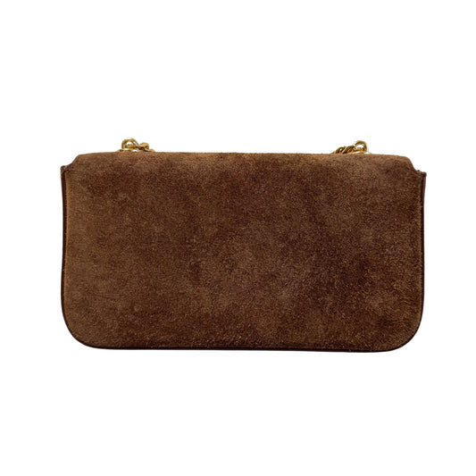 Limited Edition Claude Brown Suede Chain Shoulder Bag