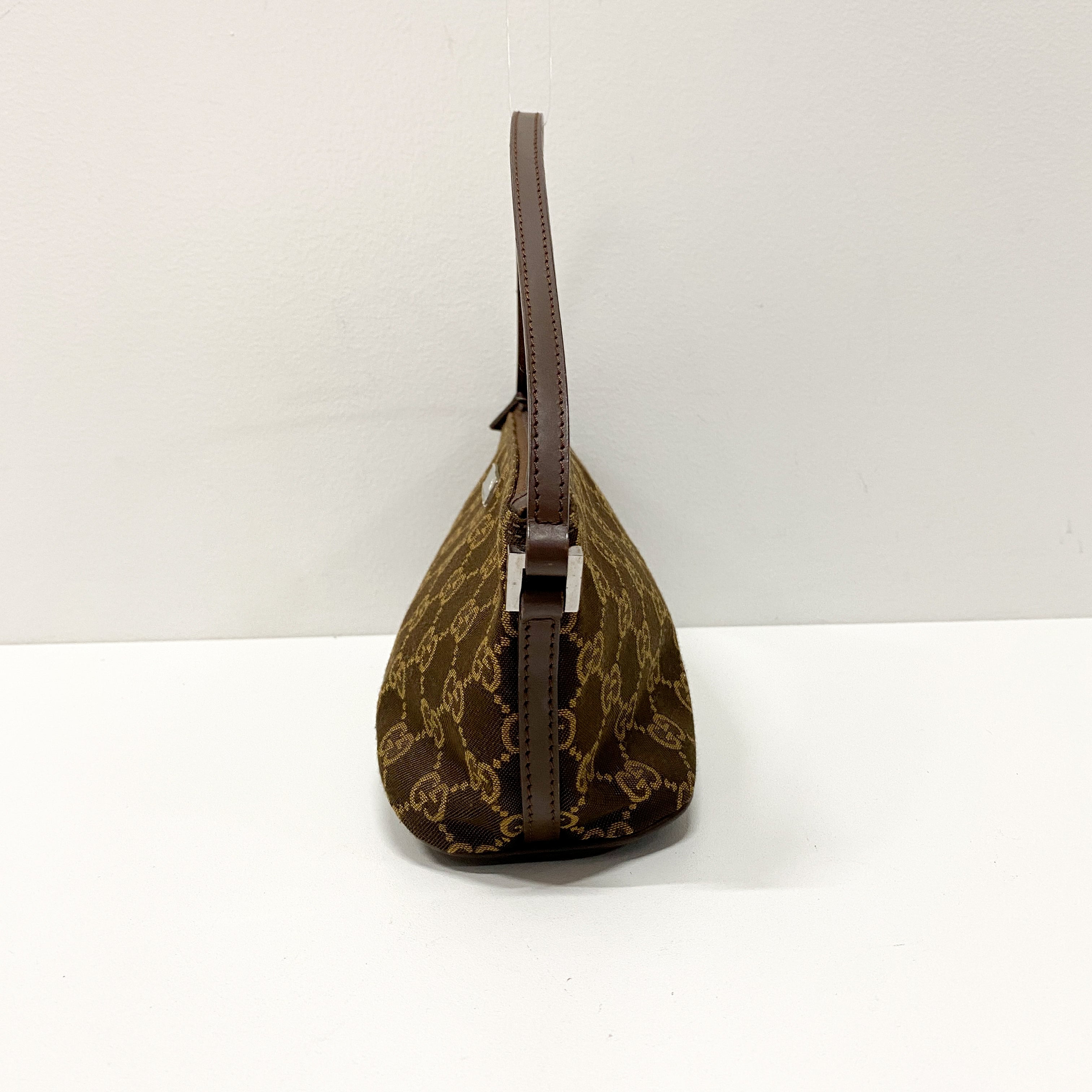 Boat GG Canvas Brown Pouch