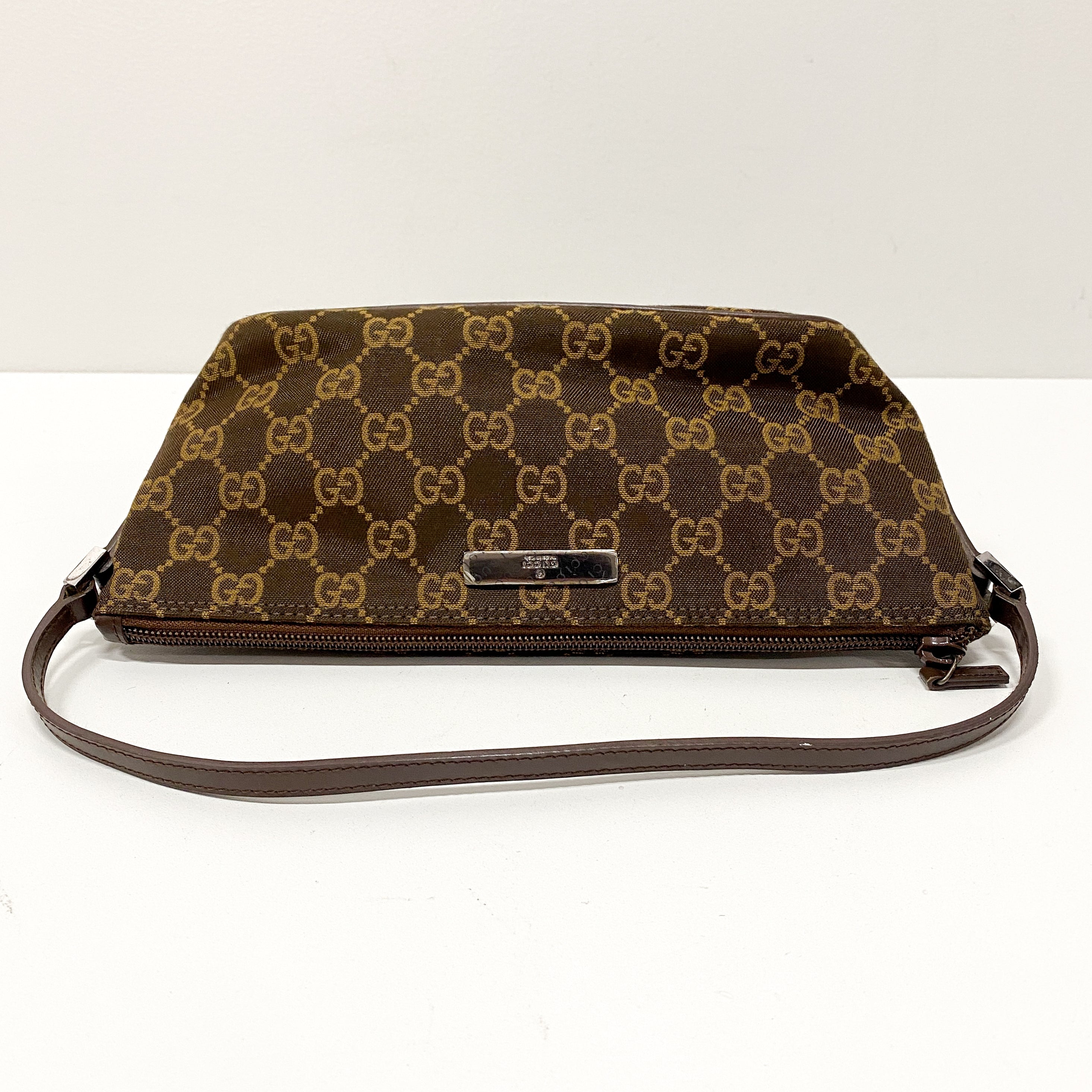 Boat GG Canvas Brown Pouch