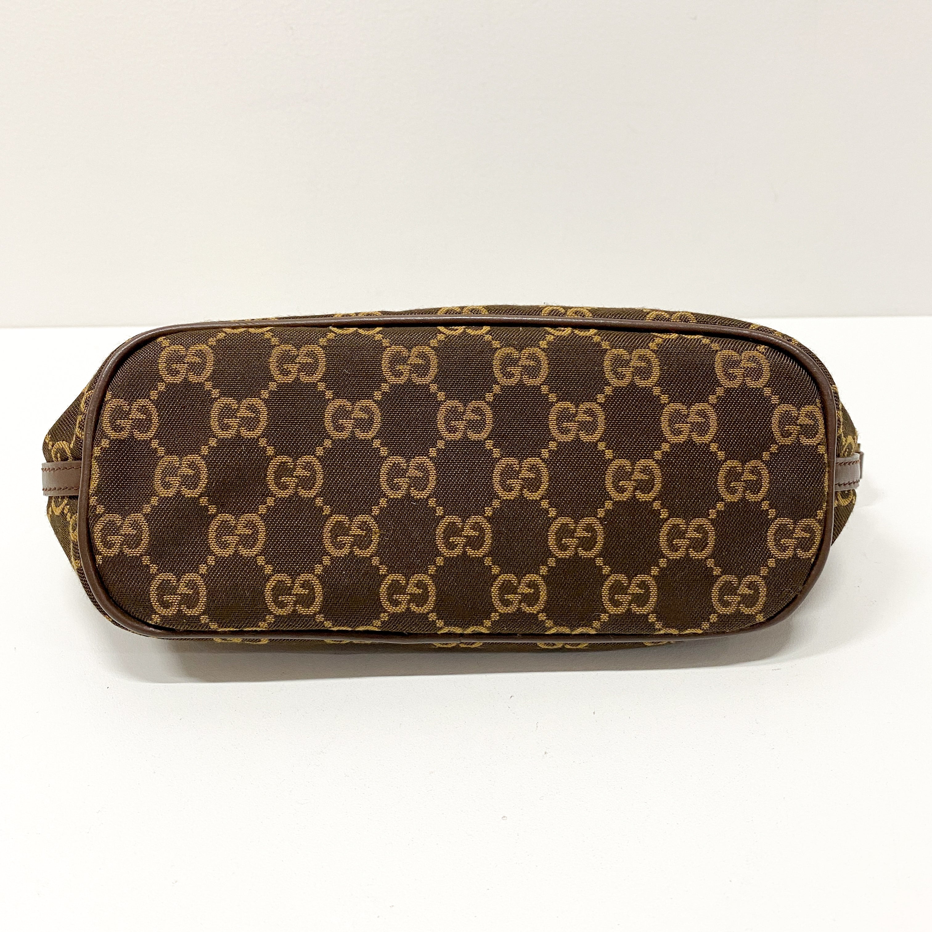 Boat GG Canvas Brown Pouch