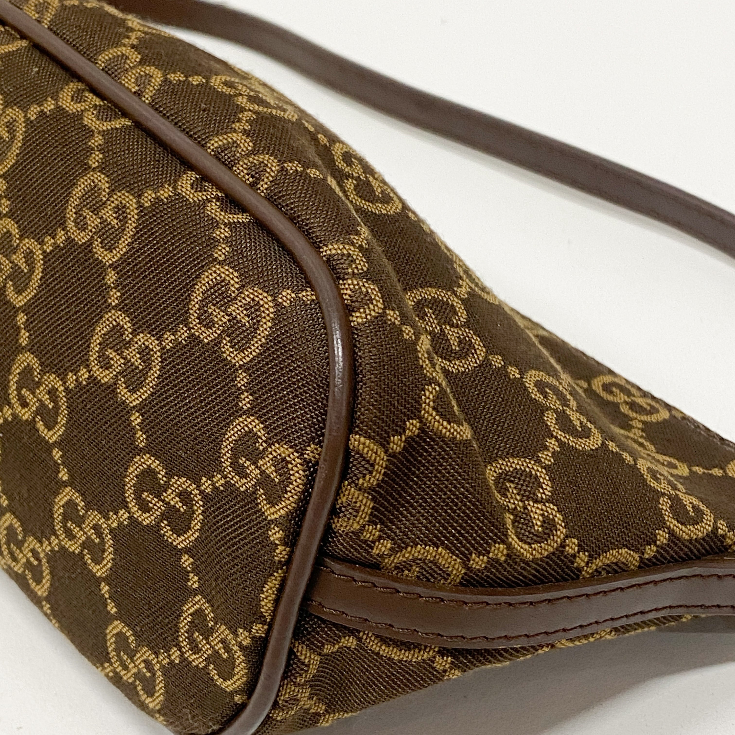 Boat GG Canvas Brown Pouch