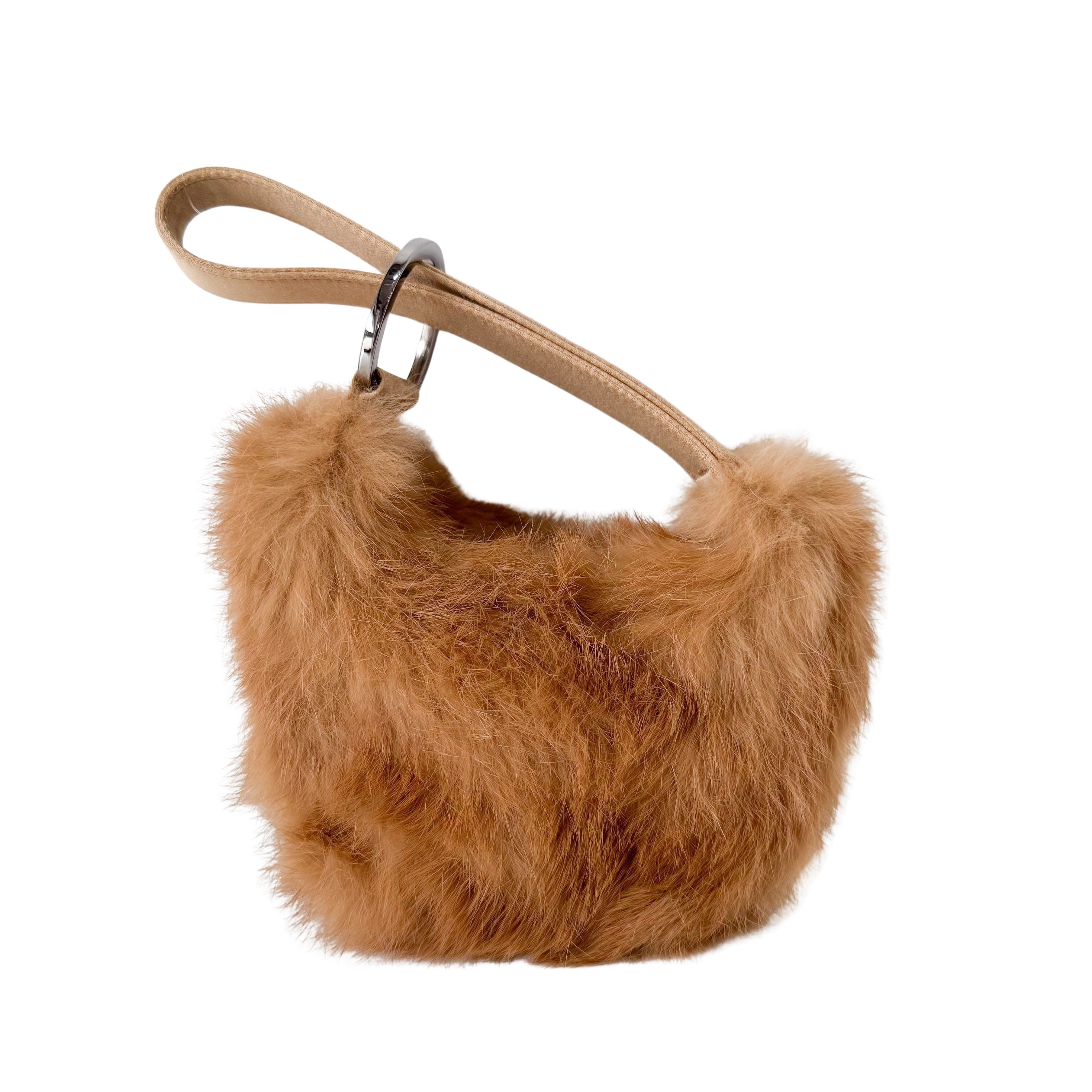 Brown Fur Mini Bag