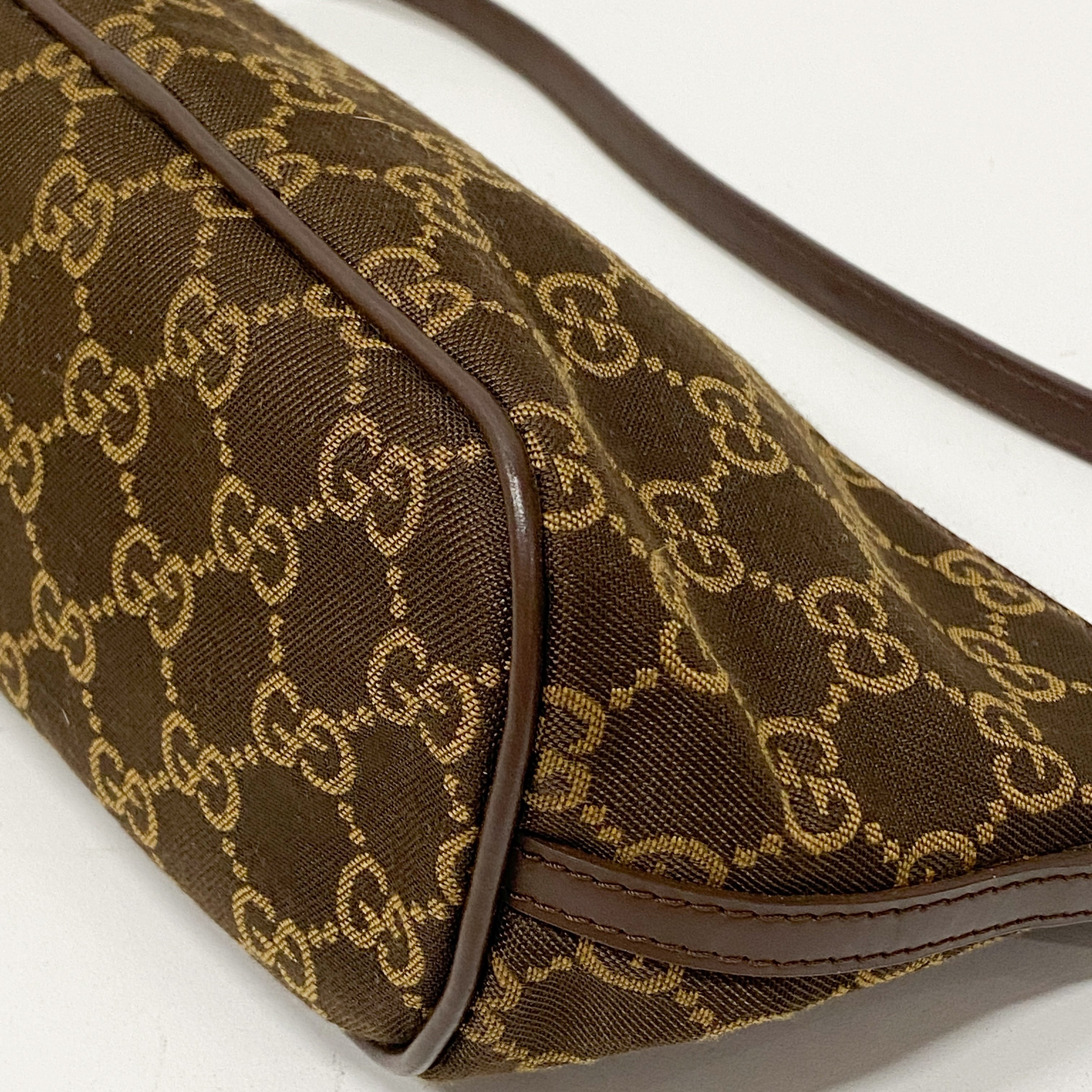 Boat GG Canvas Brown Pouch