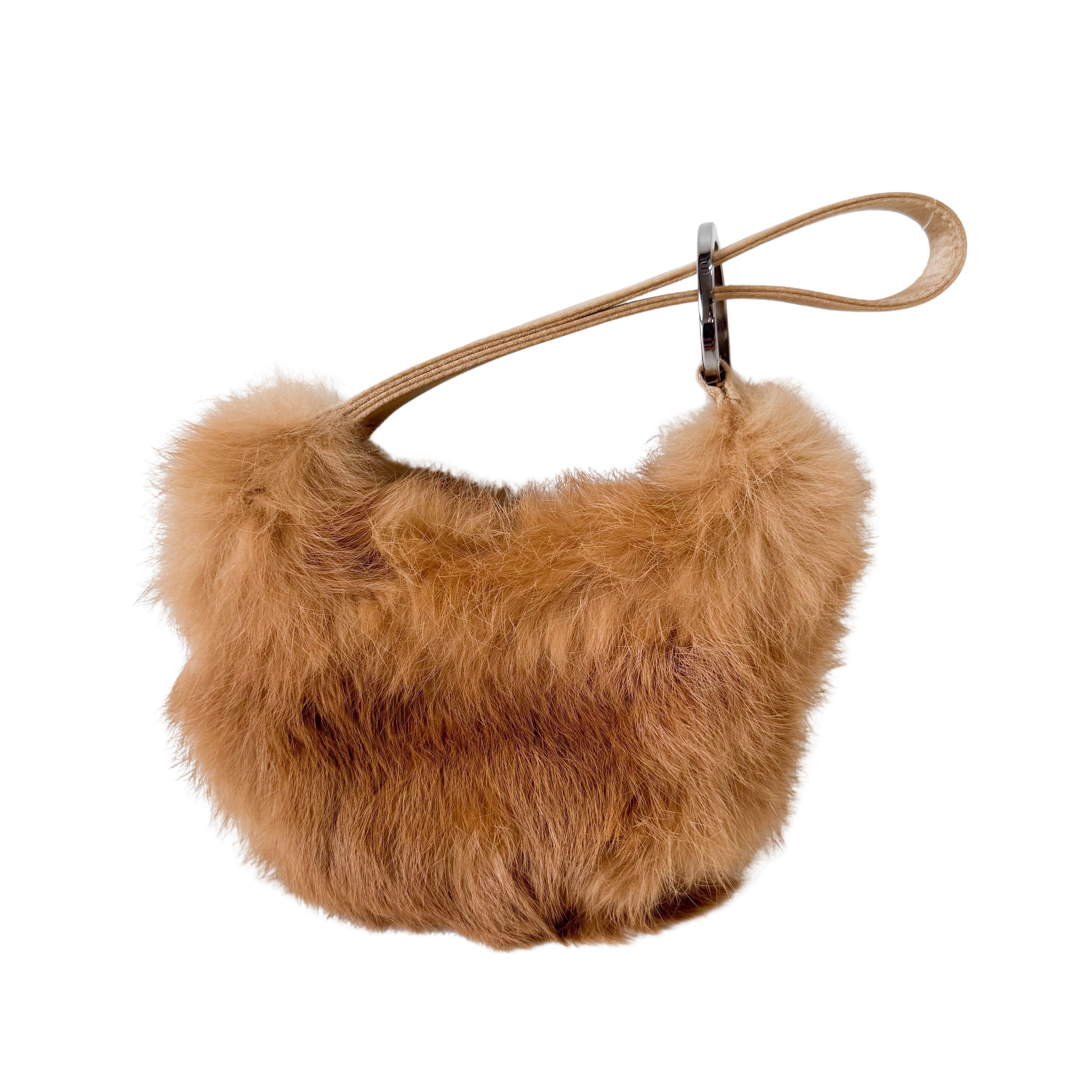 Brown Fur Mini Bag