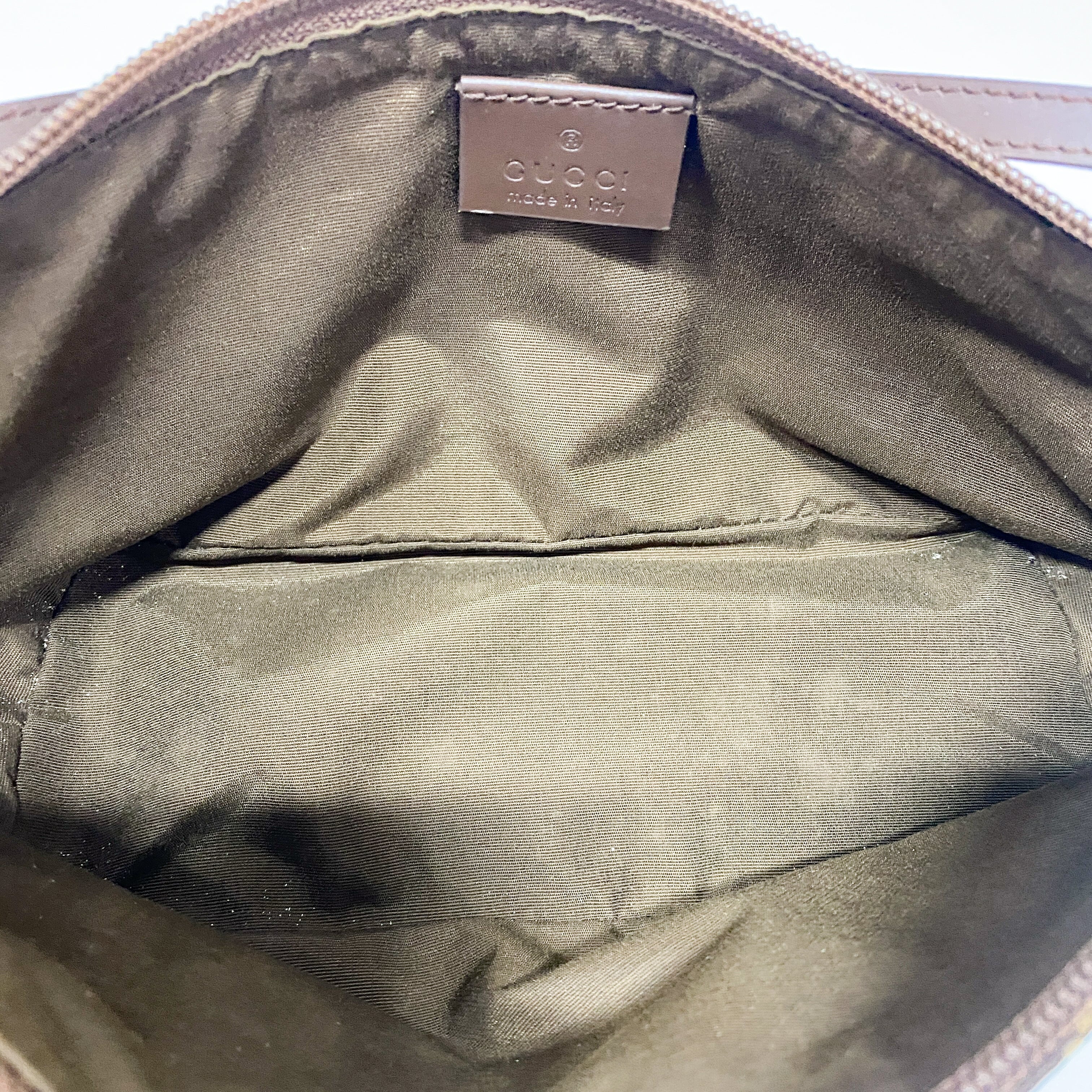 Boat GG Canvas Brown Pouch