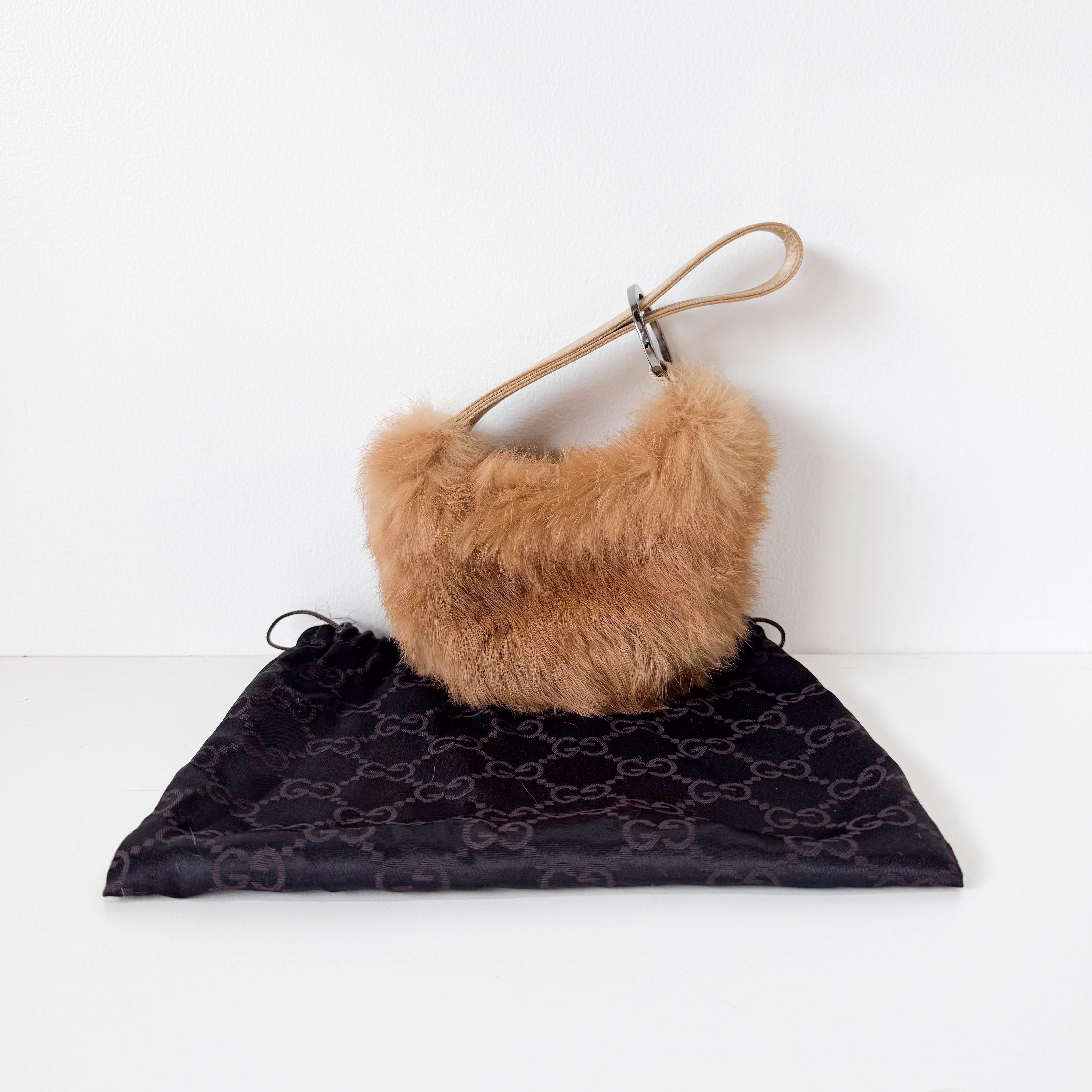 Brown Fur Mini Bag