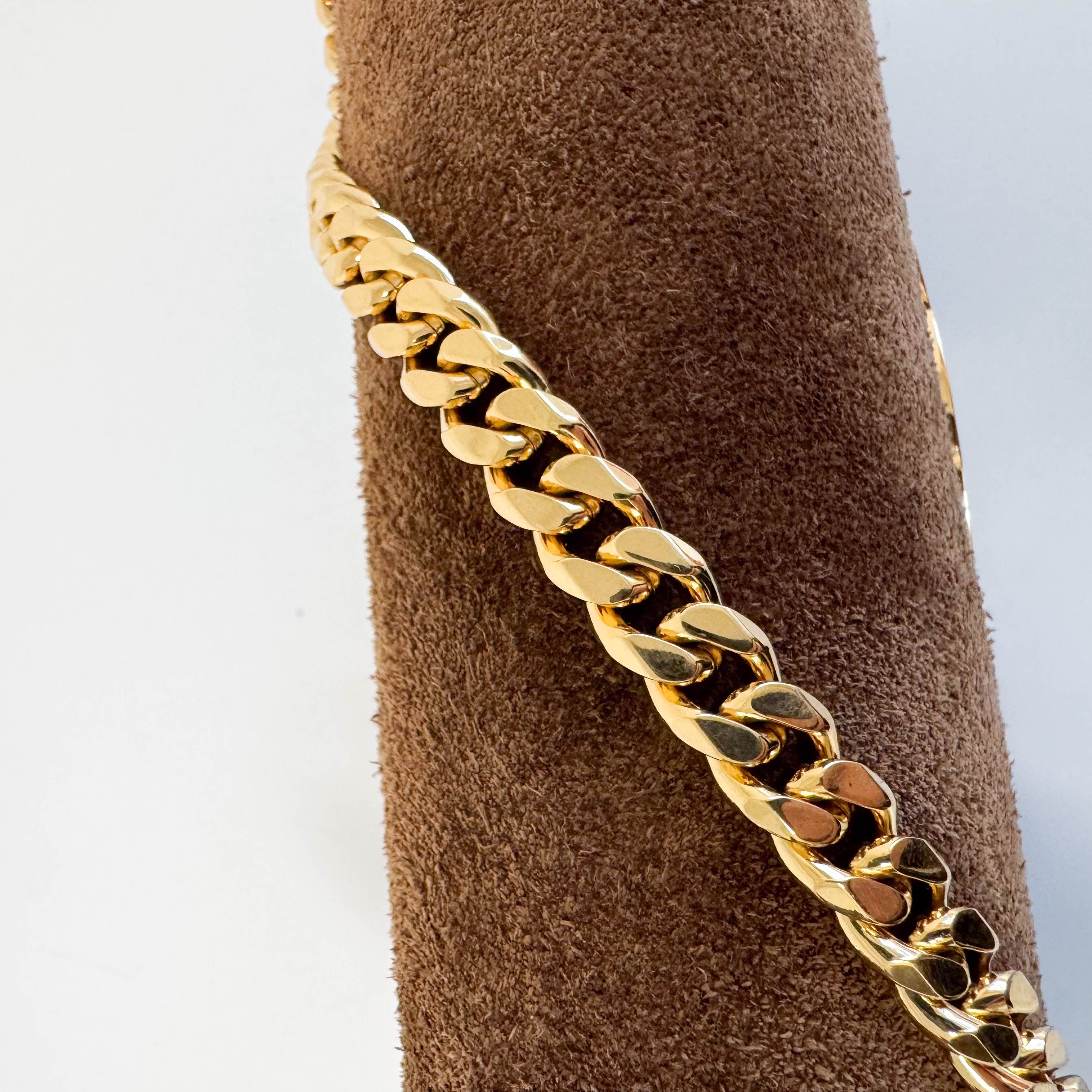 Limited Edition Claude Brown Suede Chain Shoulder Bag