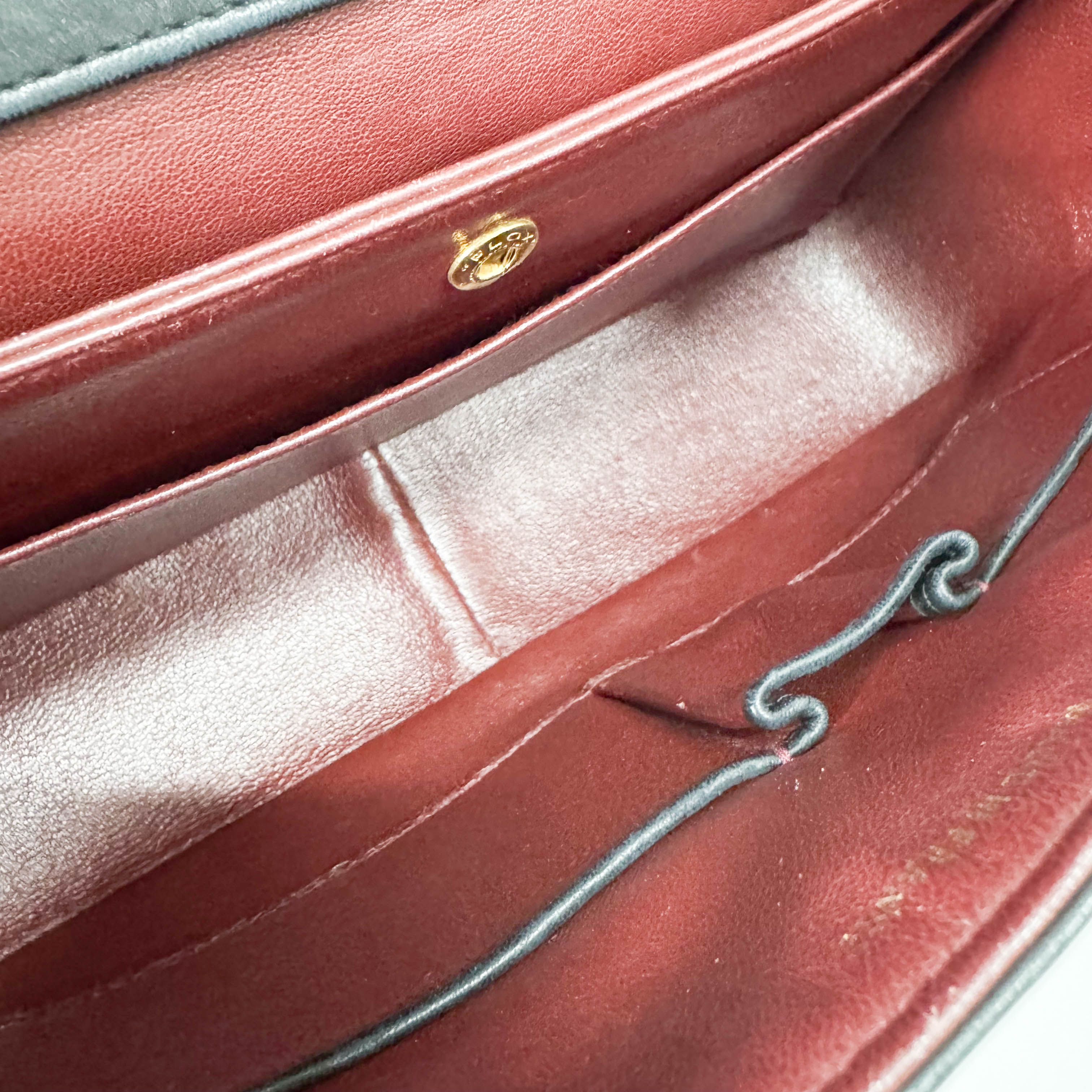 Timeless Classic Double Flap Matelassé Black Leather Chain Bag