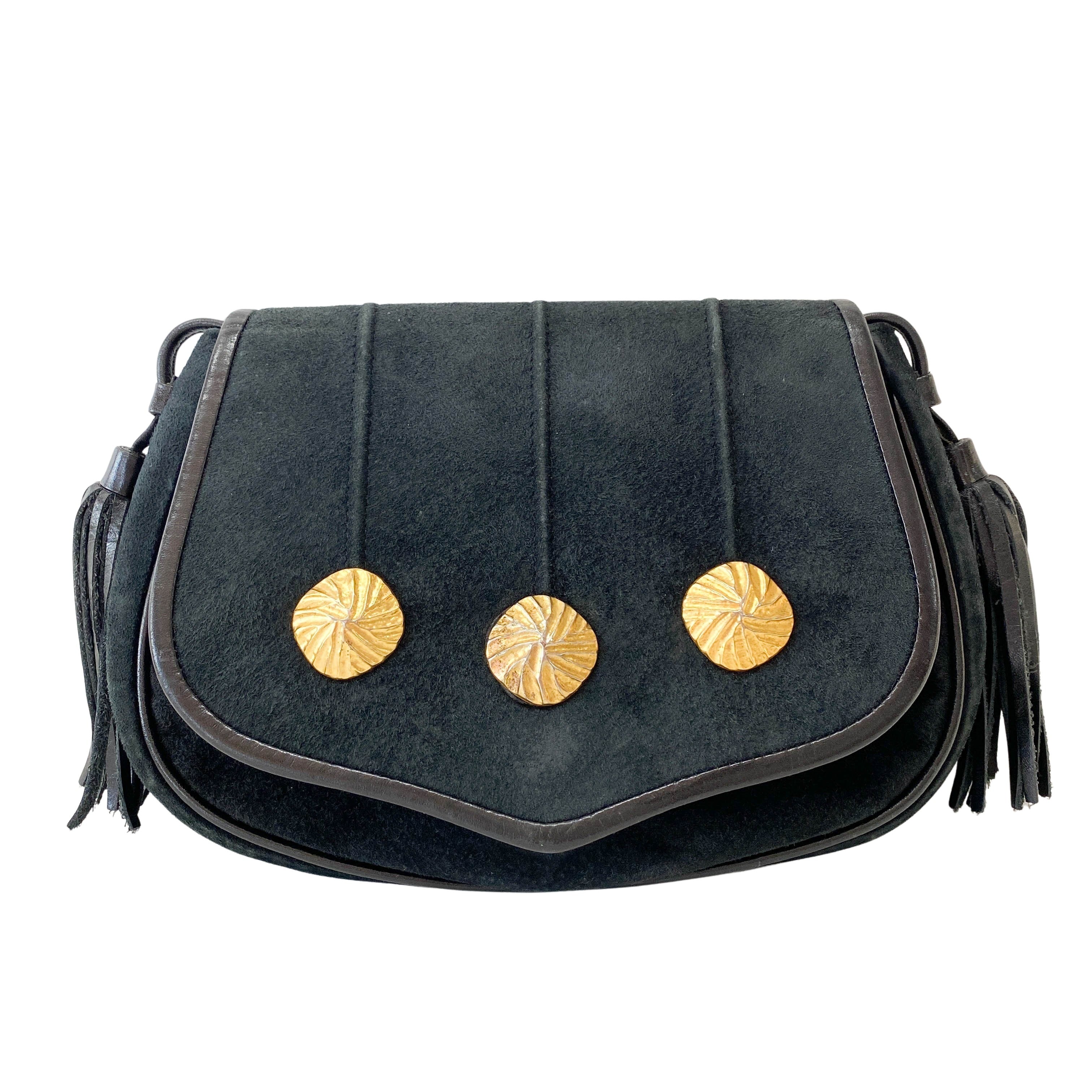 Suede Tassel Shoulder Bag