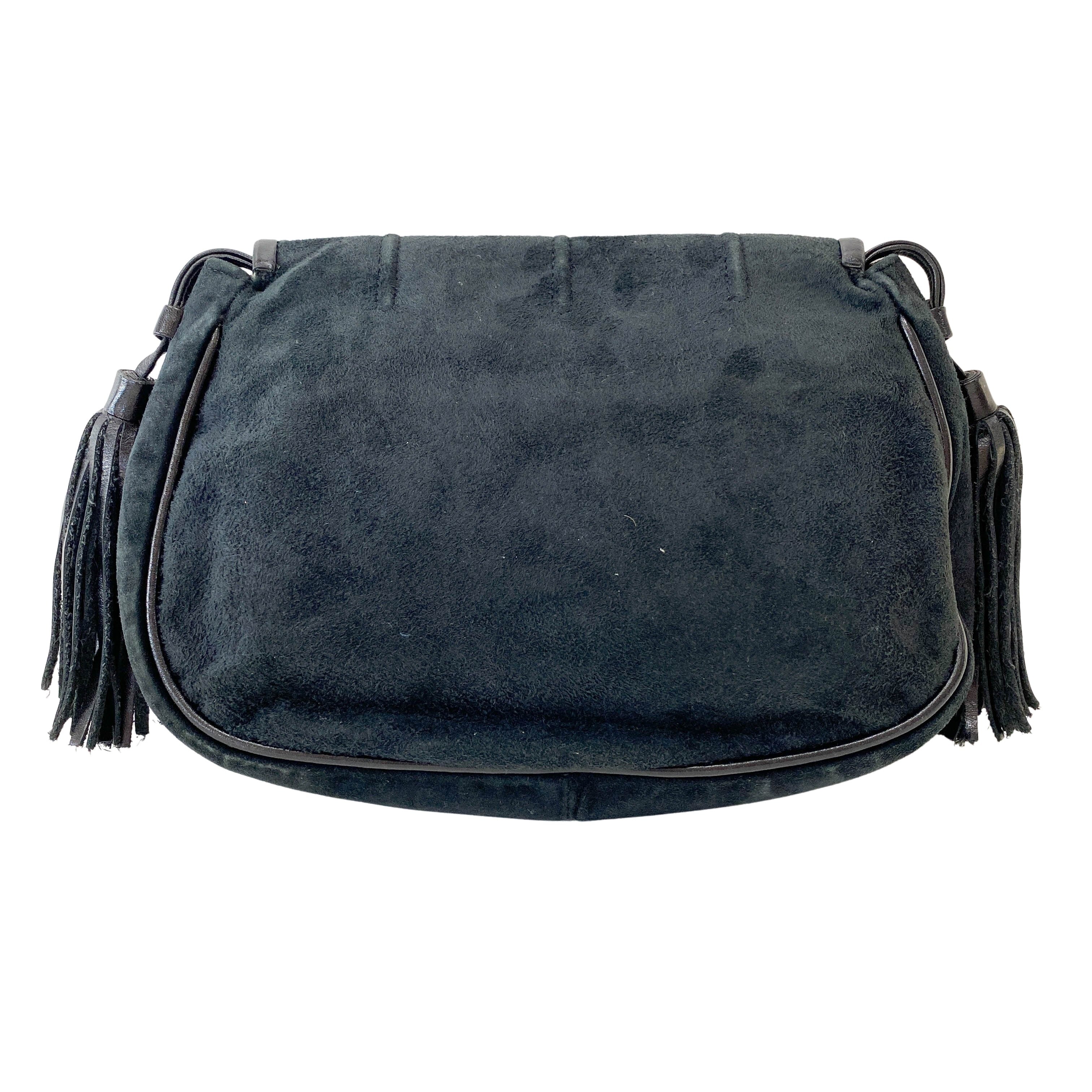 Suede Tassel Shoulder Bag