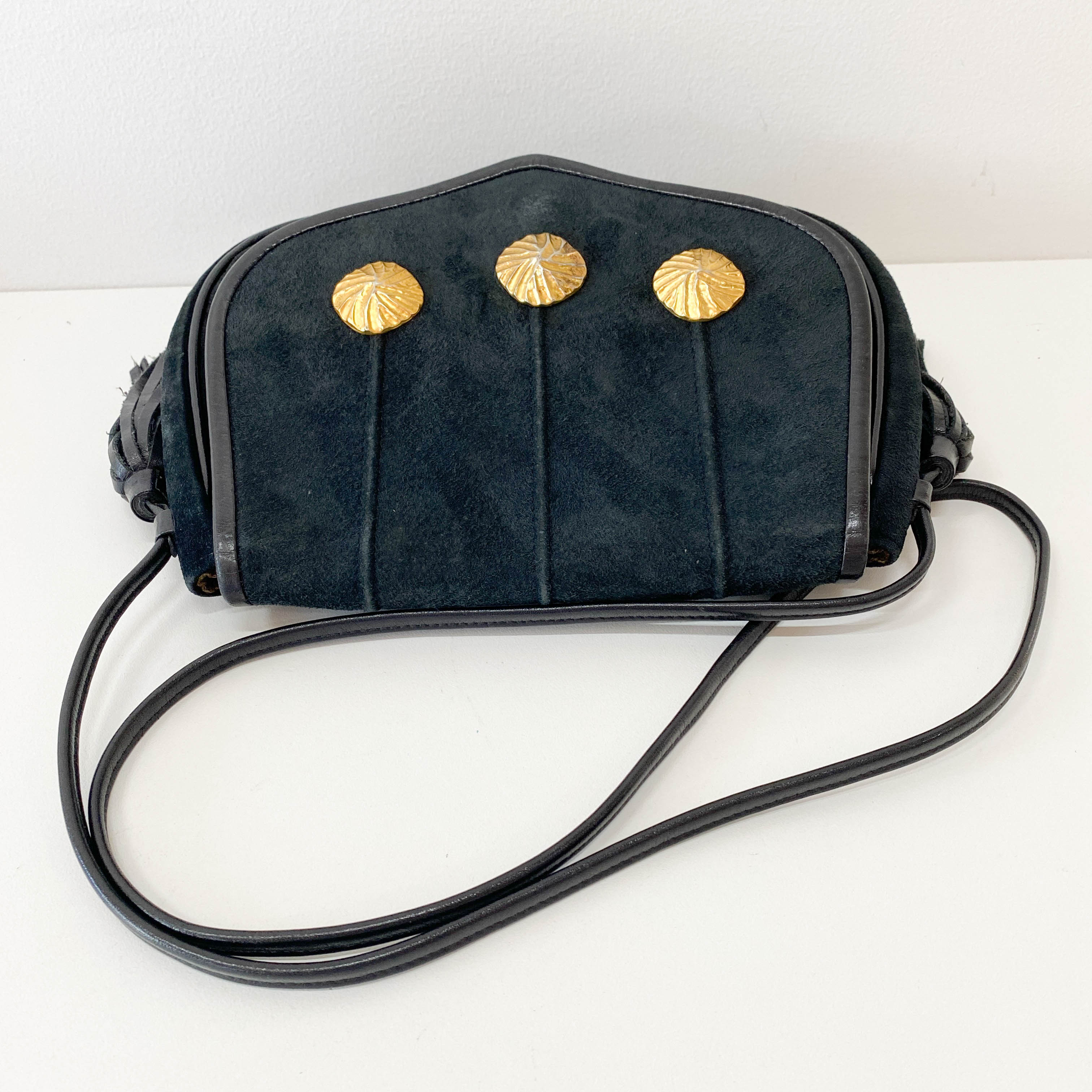 Suede Tassel Shoulder Bag