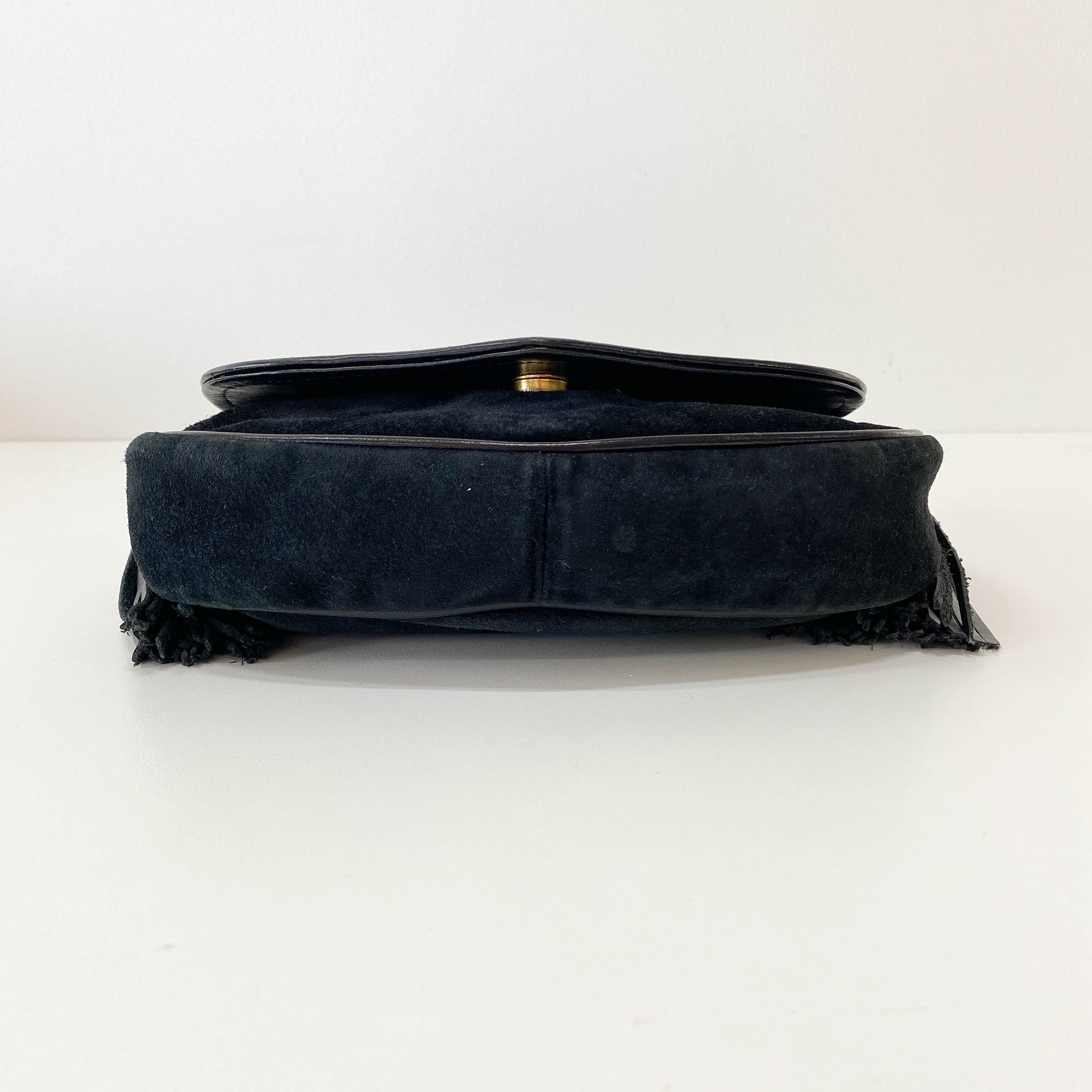 Suede Tassel Shoulder Bag