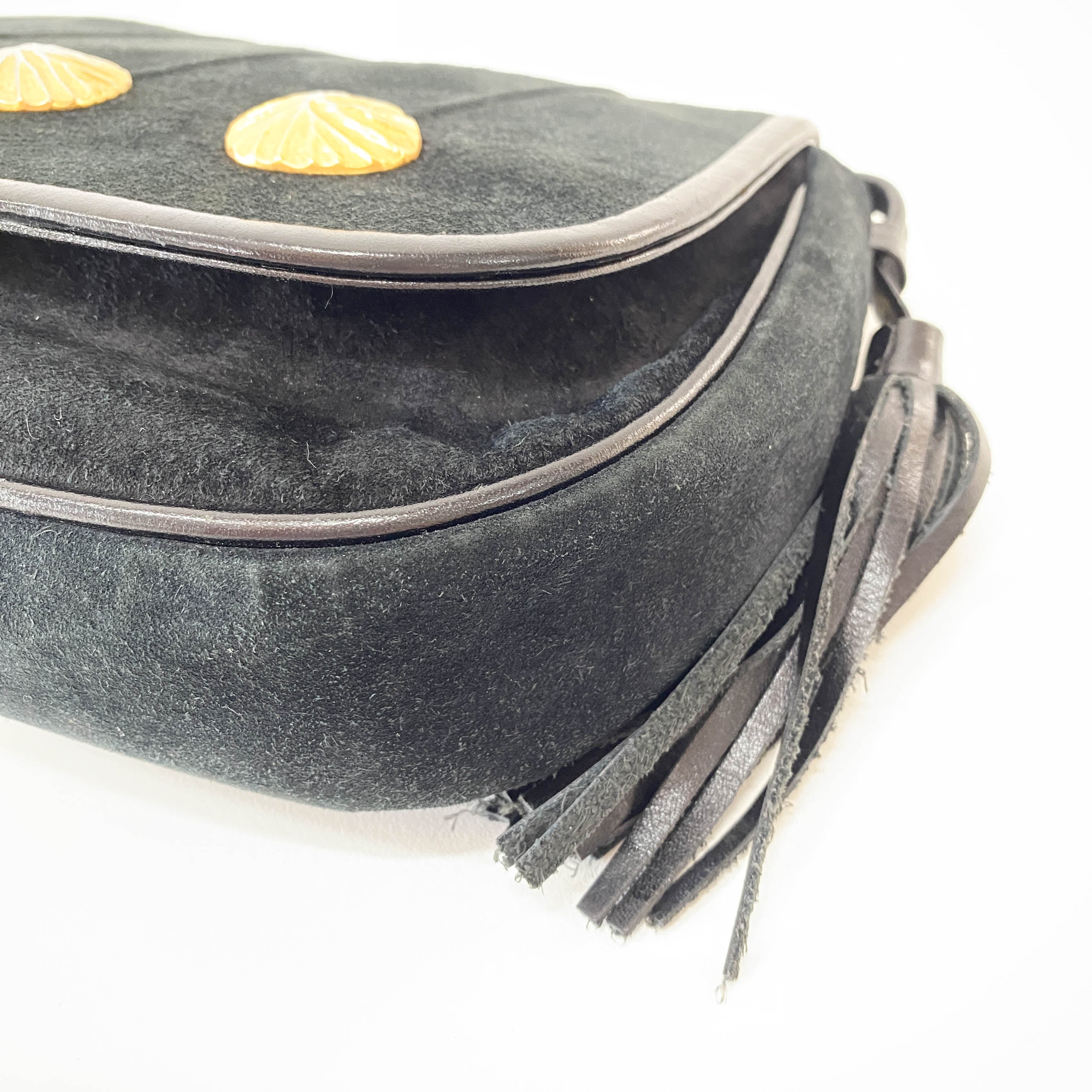 Suede Tassel Shoulder Bag