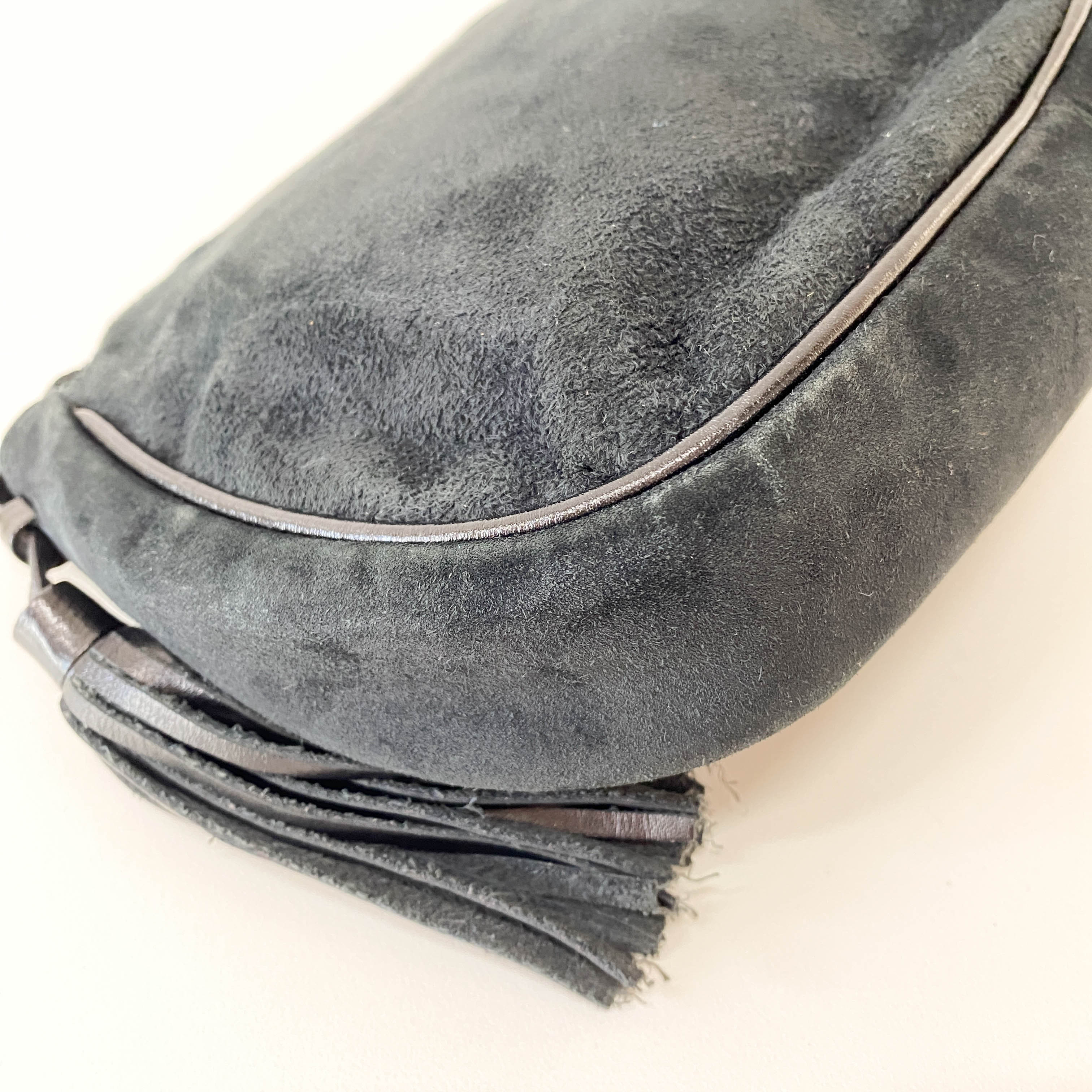 Suede Tassel Shoulder Bag