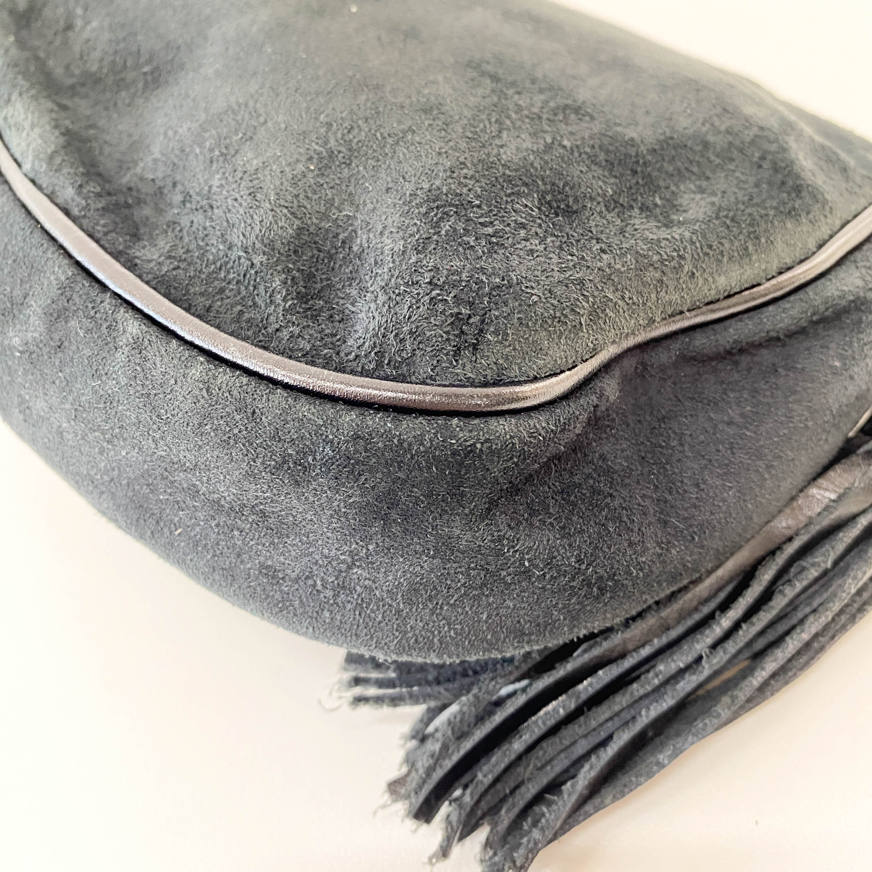 Suede Tassel Shoulder Bag