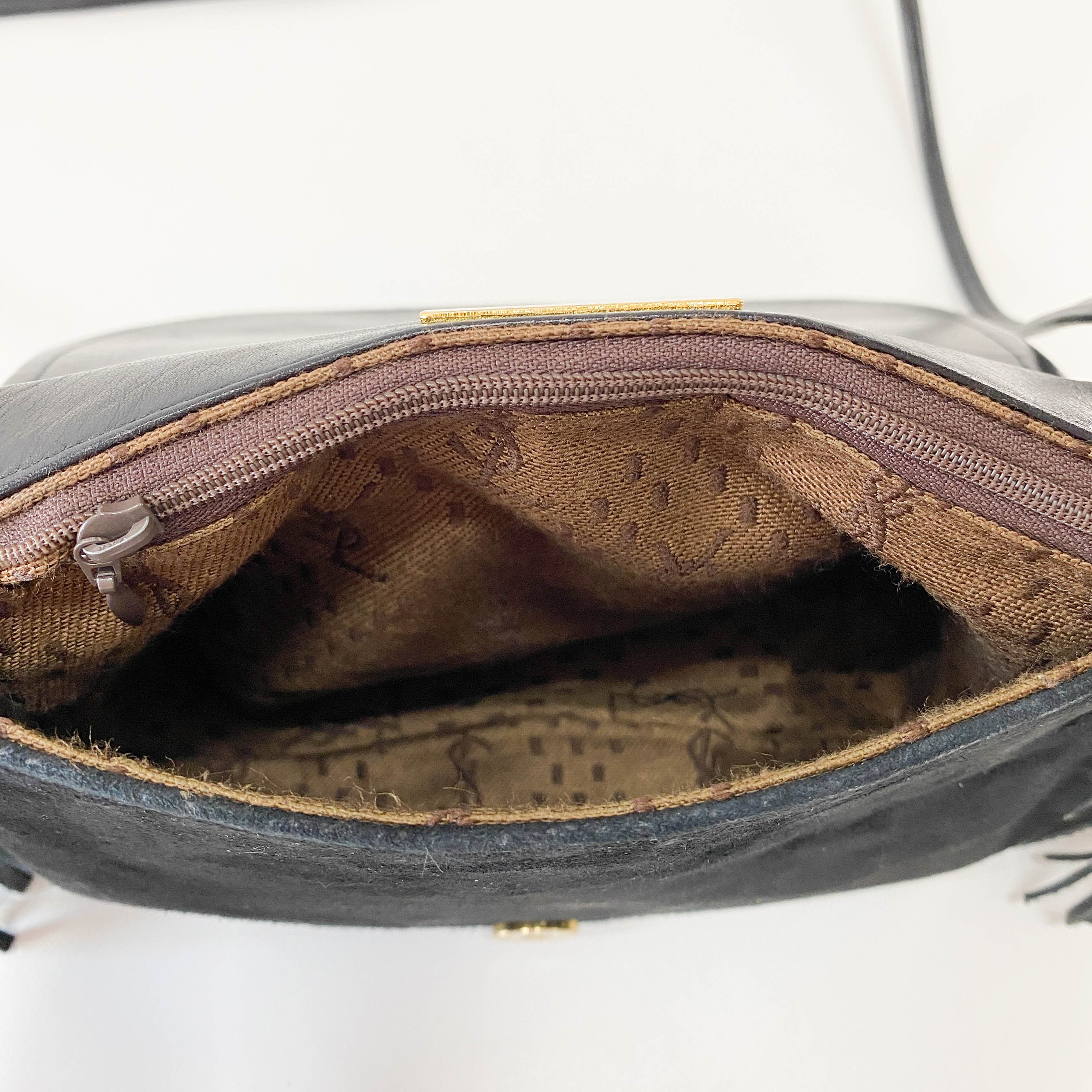 Suede Tassel Shoulder Bag