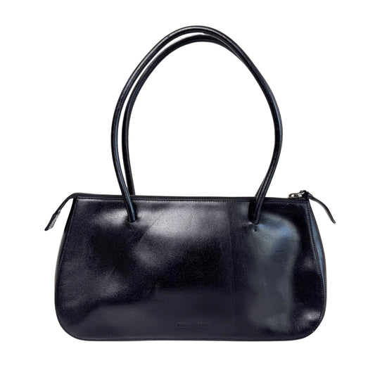 Archive Black Leather Shoulder Bag
