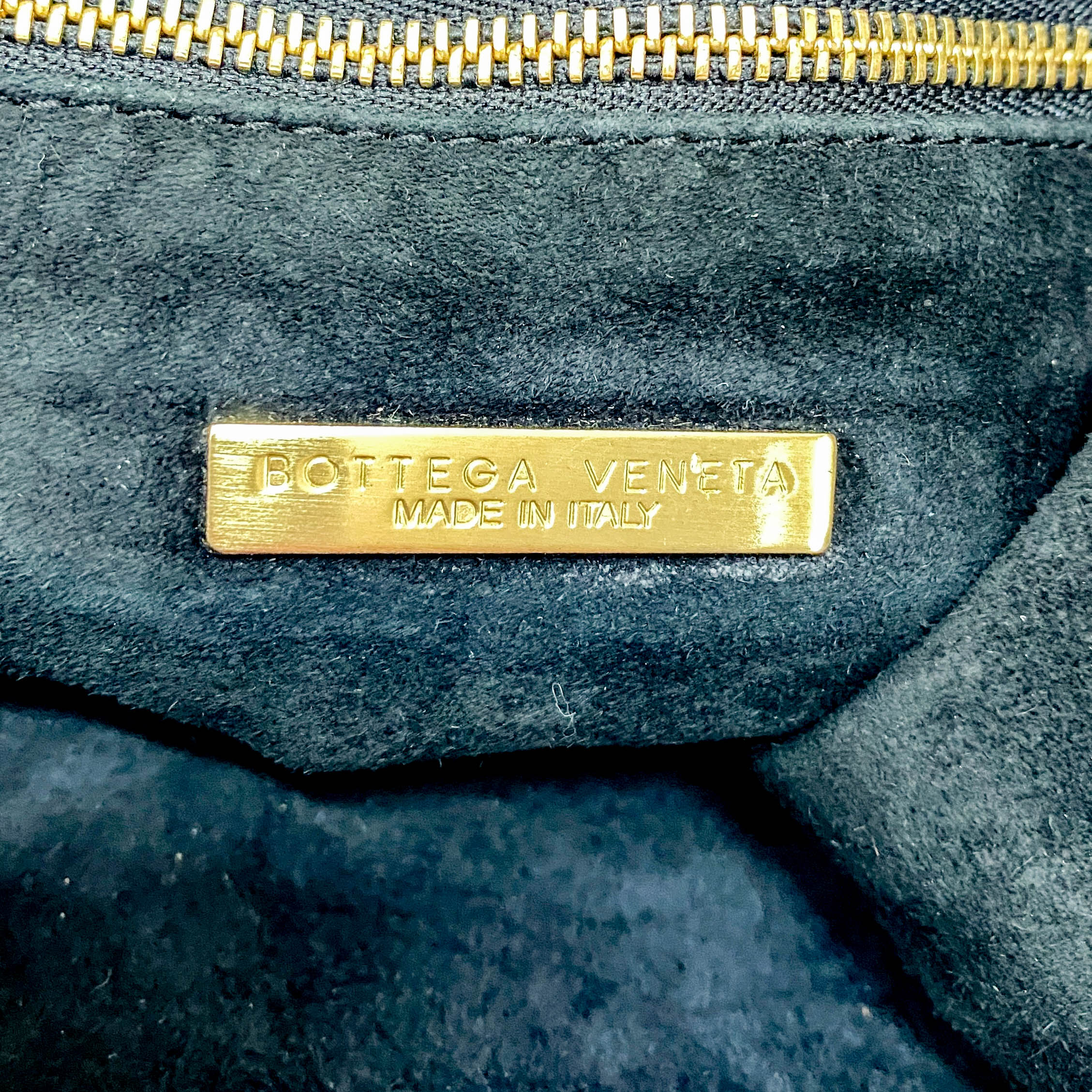 Intrecciato Brown Leather Large Strap Shoulder Bag